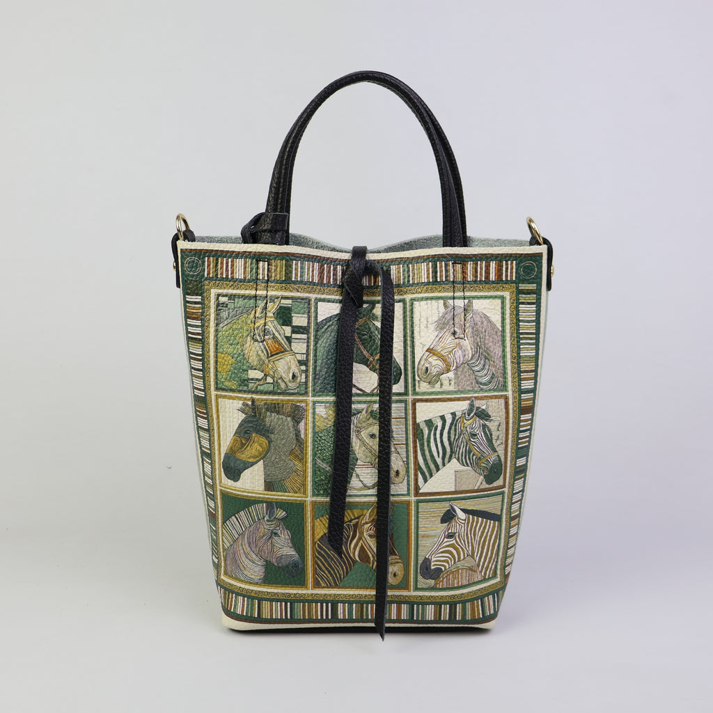 Small Tote Bag - Cavalli Squares