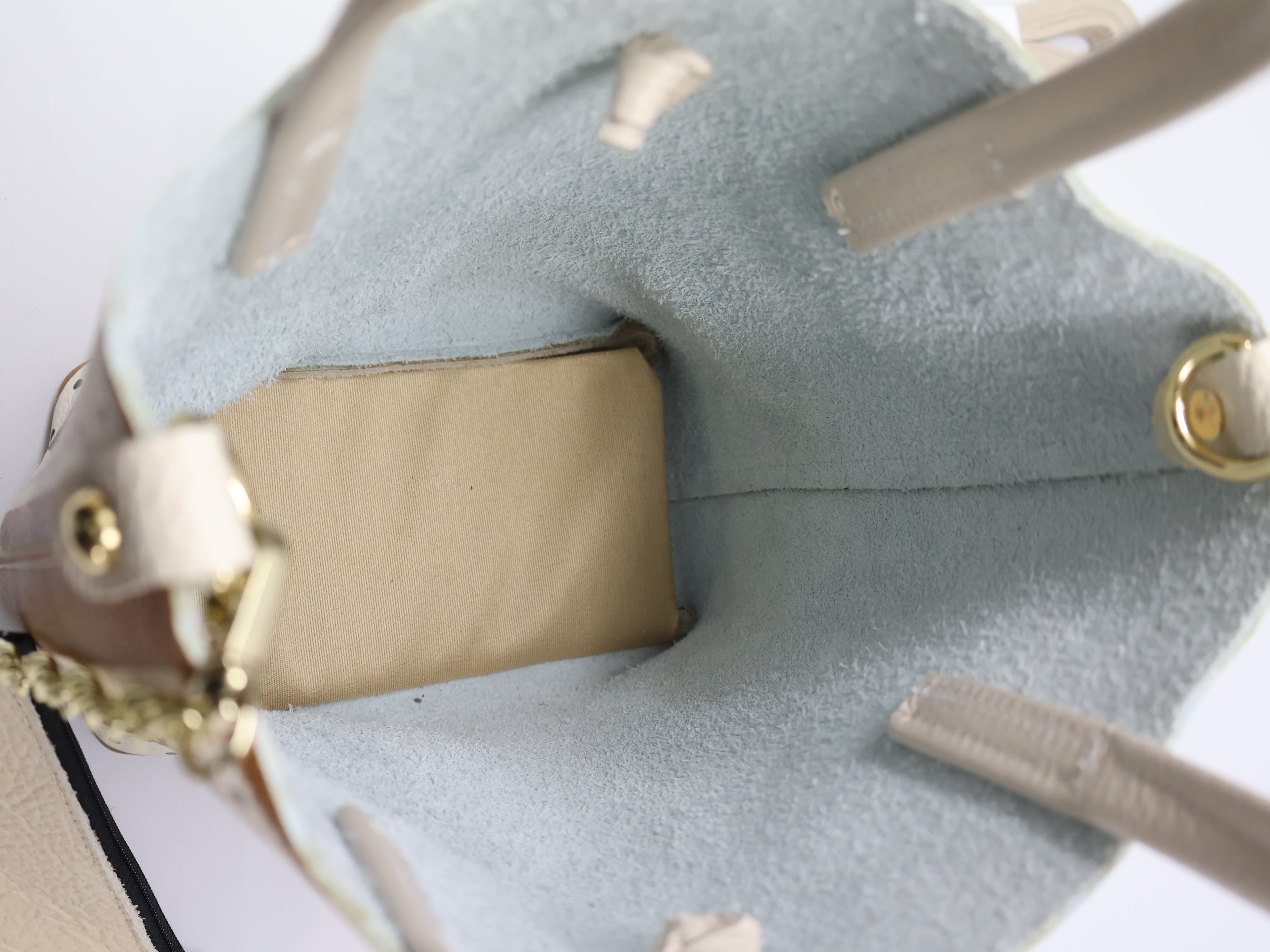 Petit sac fourre-tout « Fleurs marron »