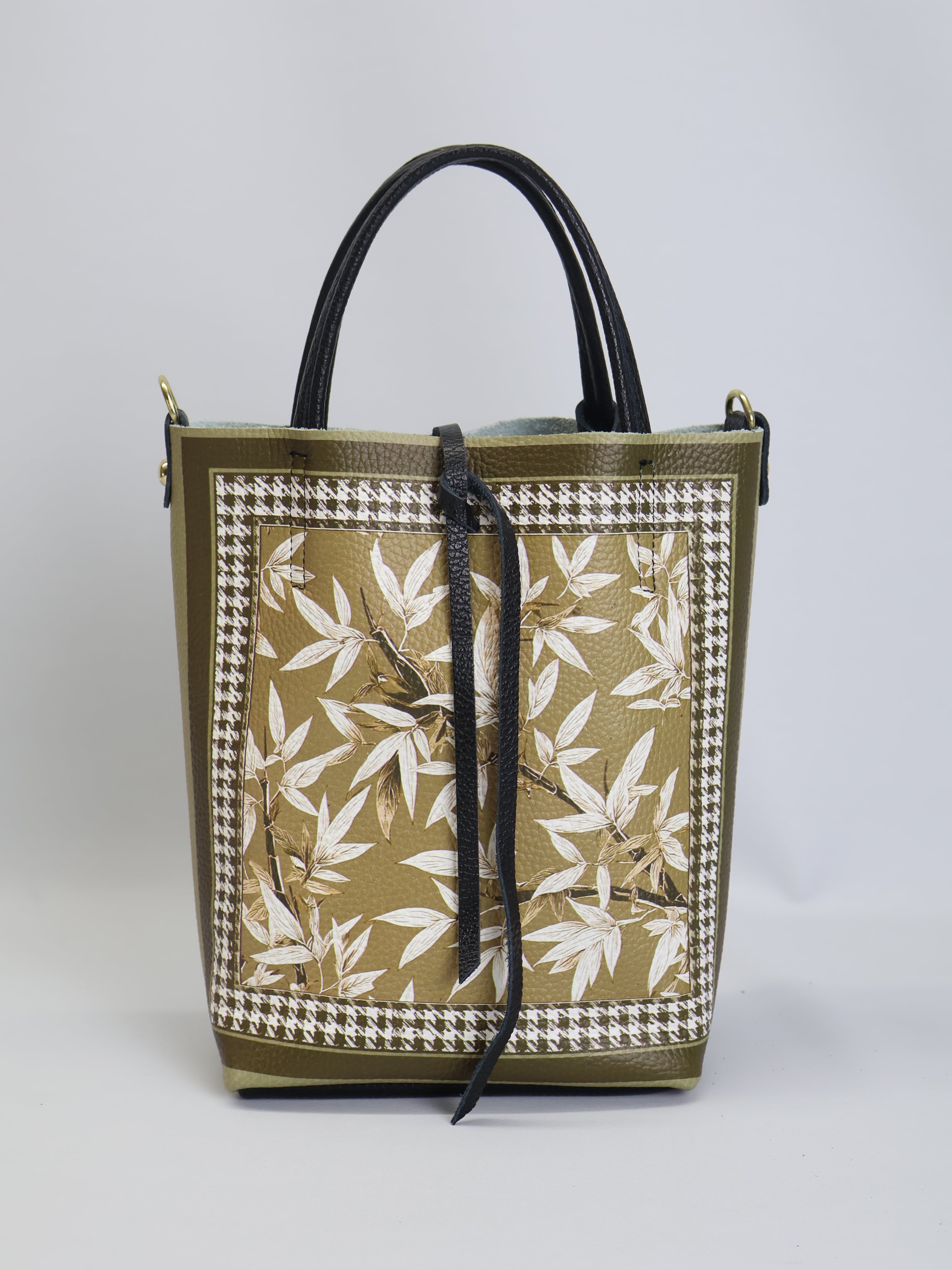 Piccola borsa tote "CoffeLeaves"