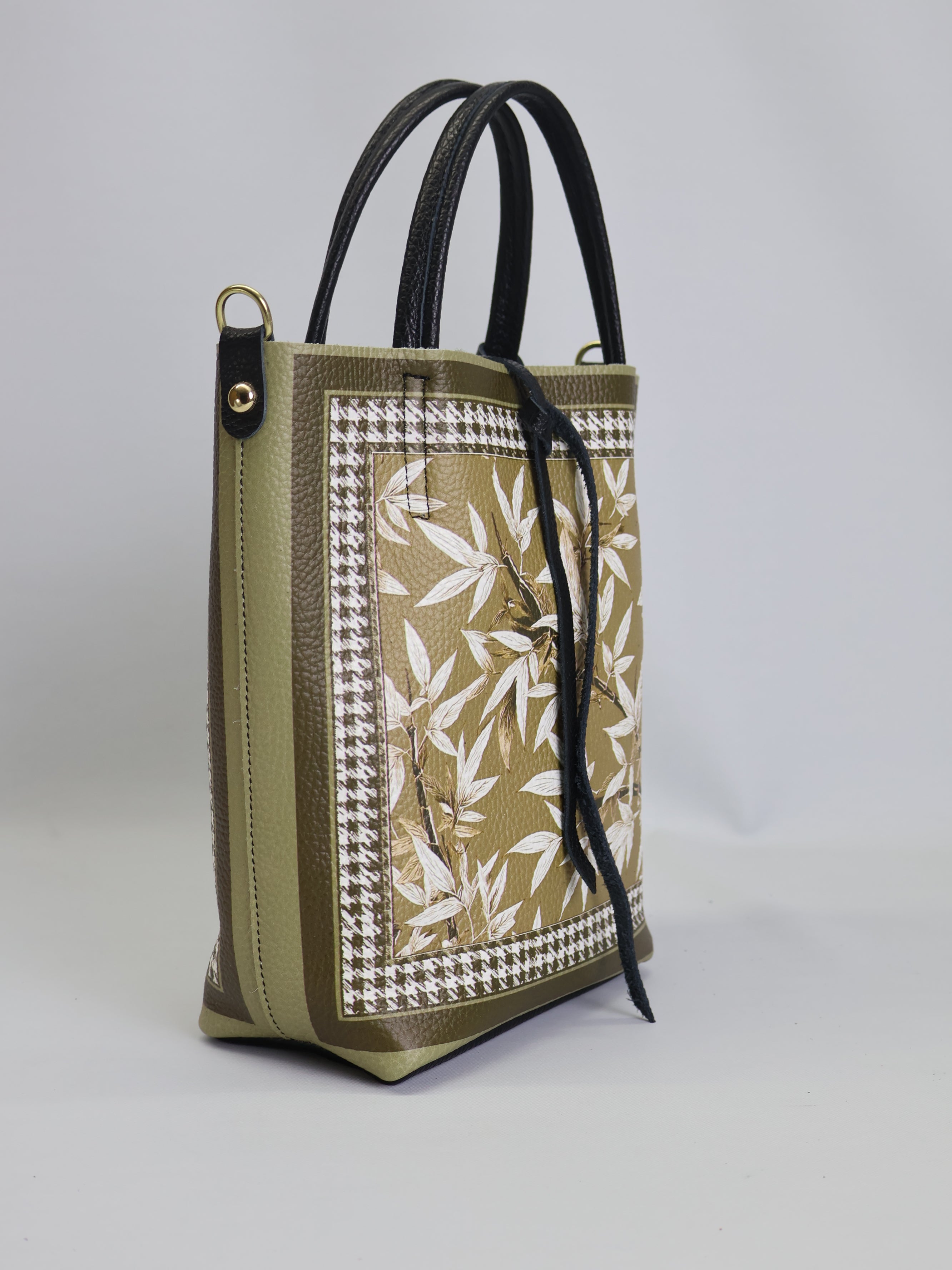 Piccola borsa tote "CoffeLeaves"