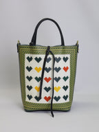 Petit sac fourre-tout « Cœurs Pixel »