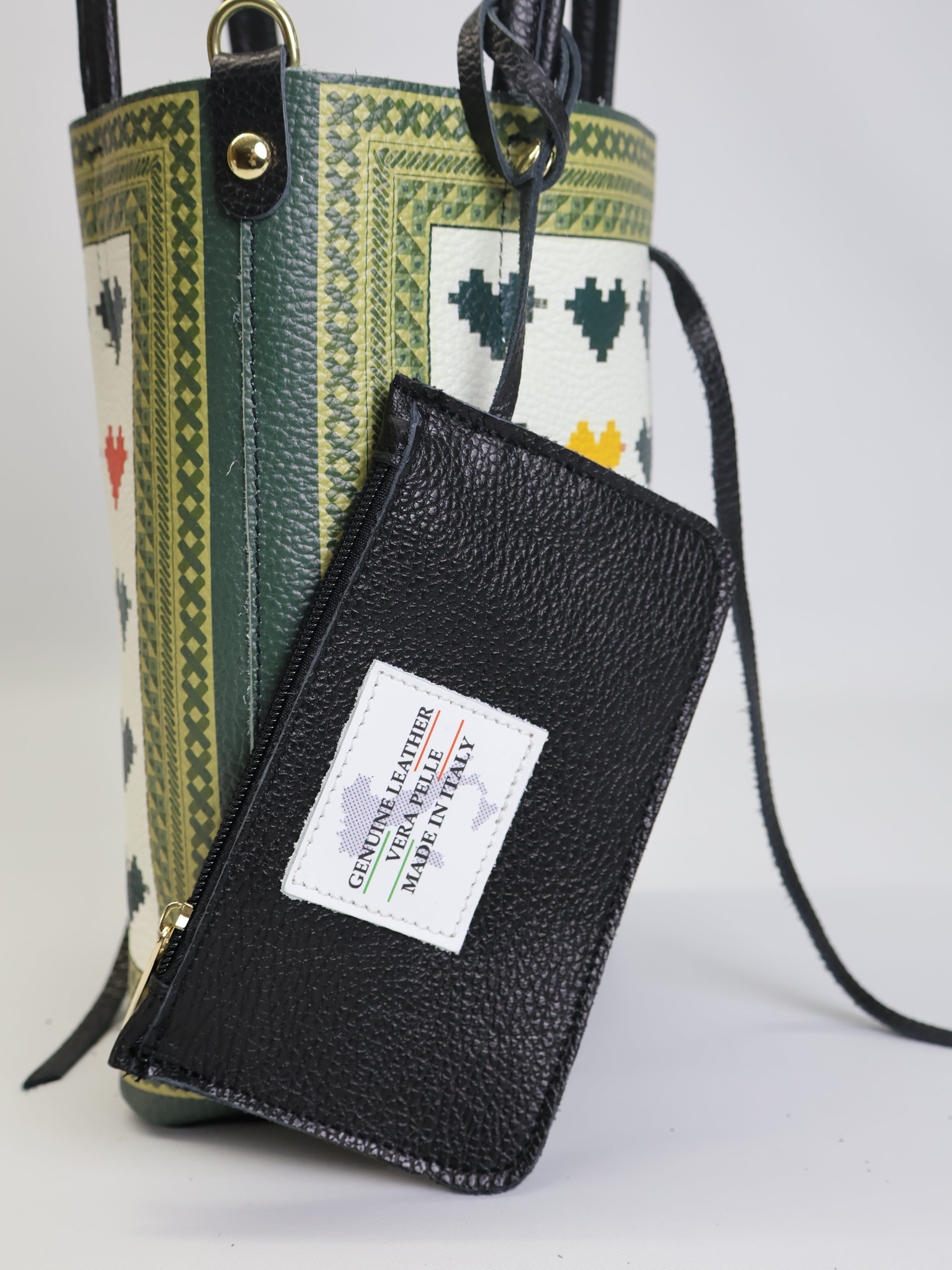 Petit sac fourre-tout « Cœurs Pixel »