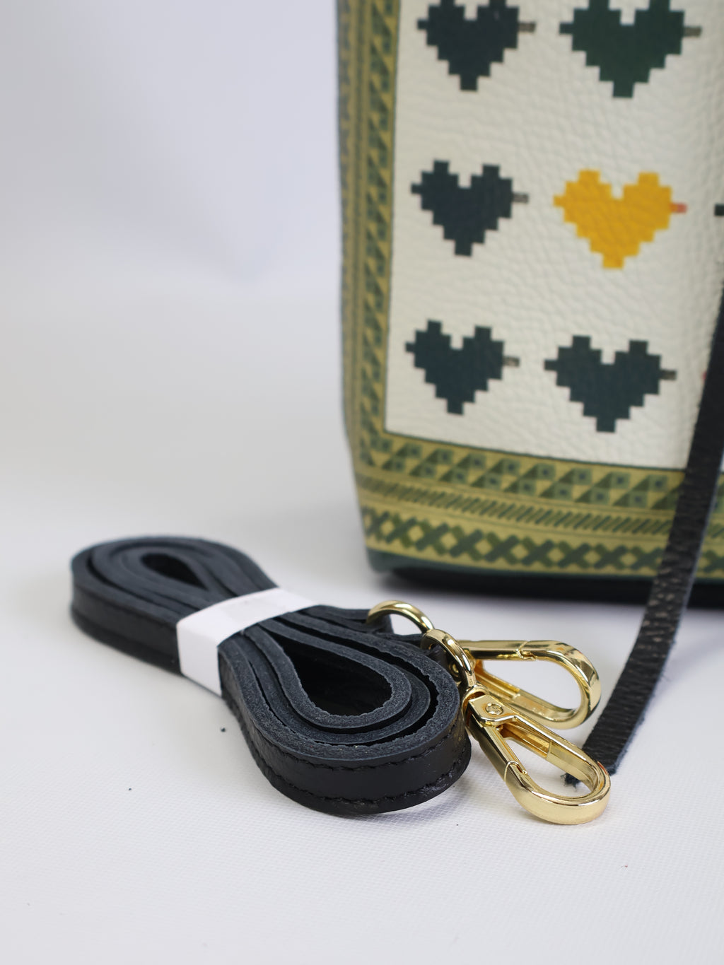 Petit sac fourre-tout « Cœurs Pixel »