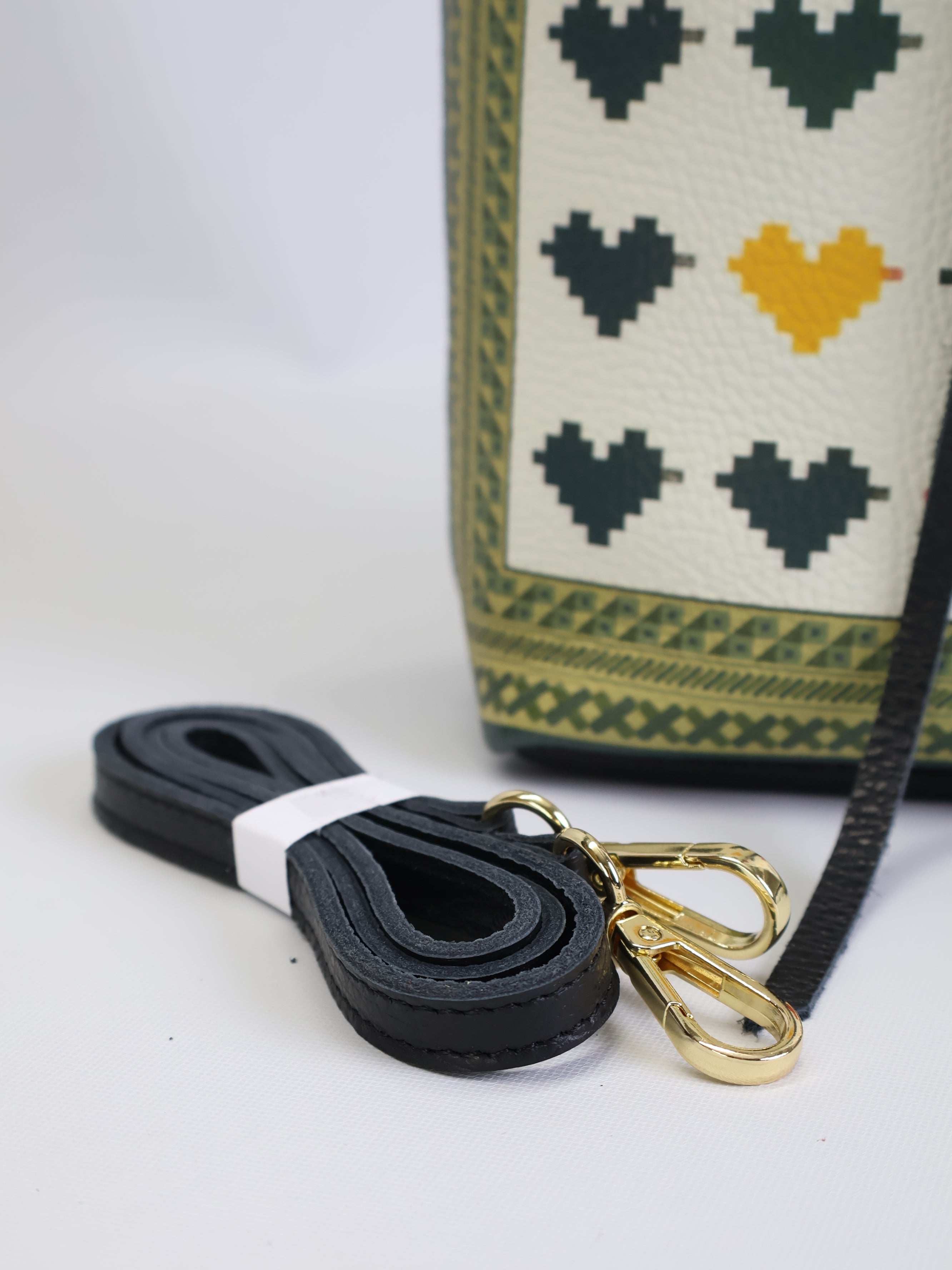 Petit sac fourre-tout « Cœurs Pixel »