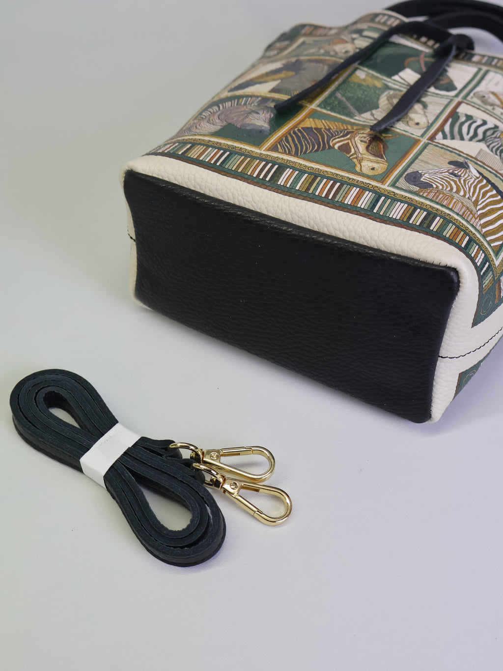 Piccola borsa tote "Cavalli Squares"