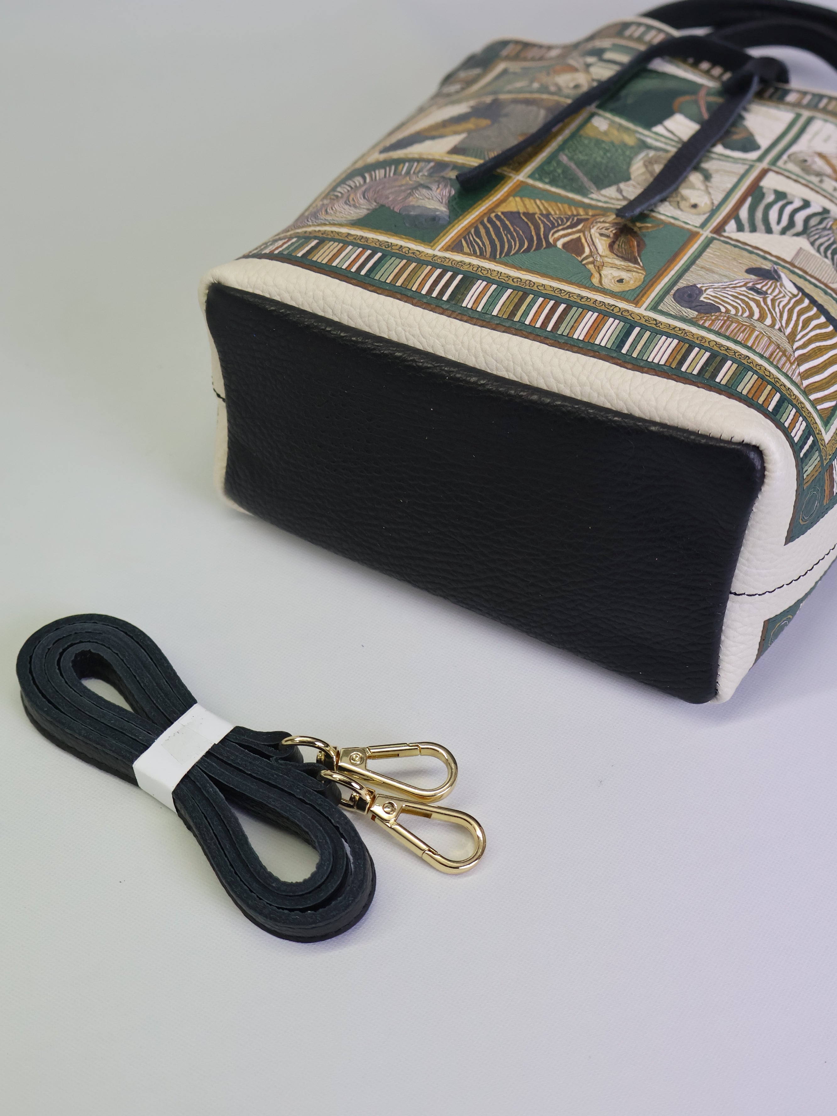 Piccola borsa tote "Cavalli Squares"