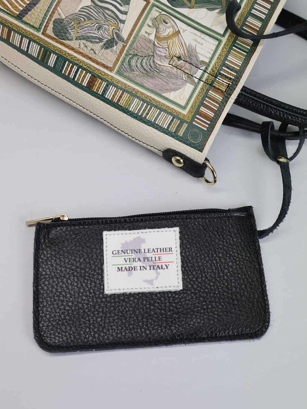 Piccola borsa tote "Cavalli Squares"