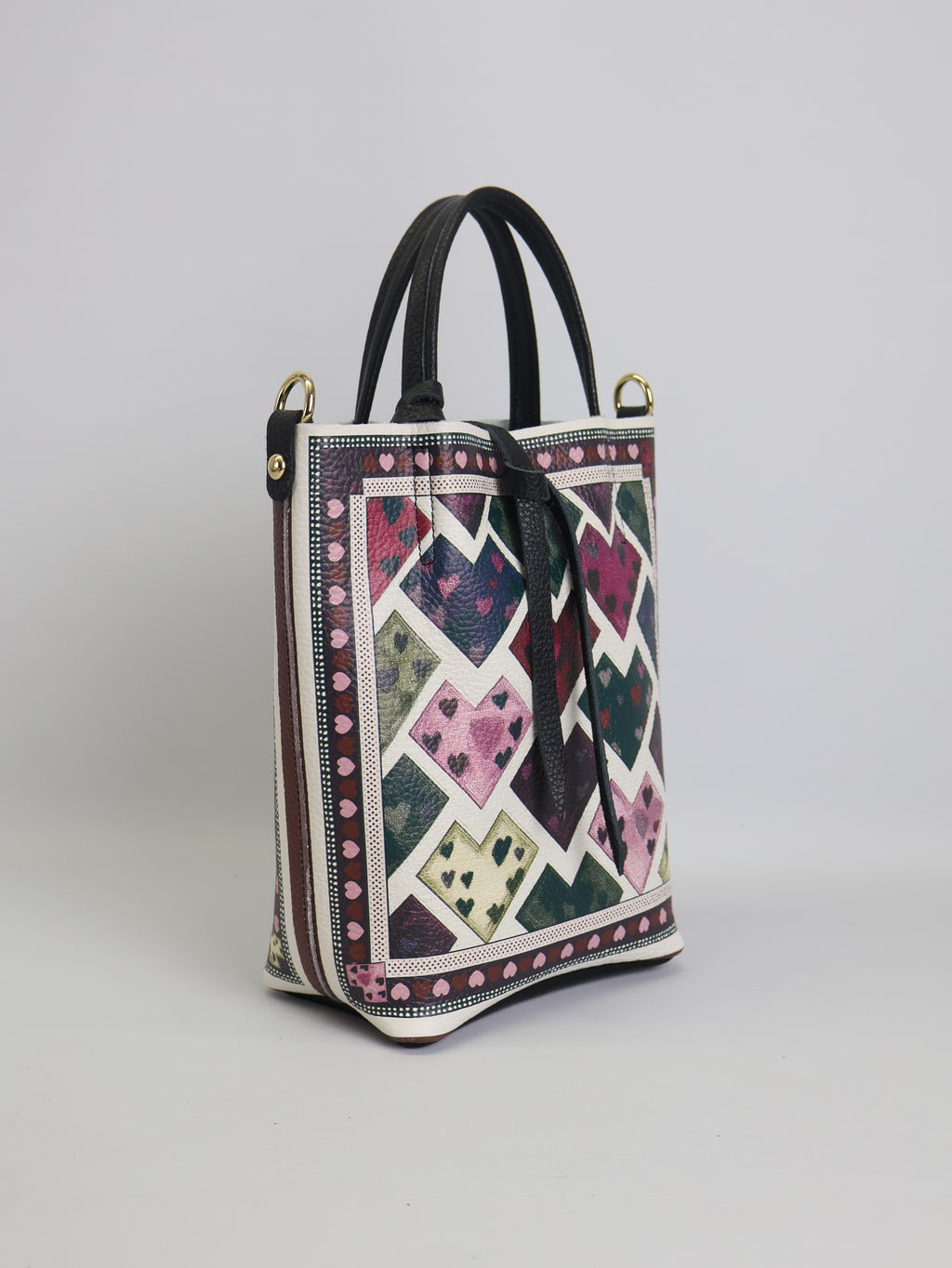 Small Tote Bag "HEARTS"