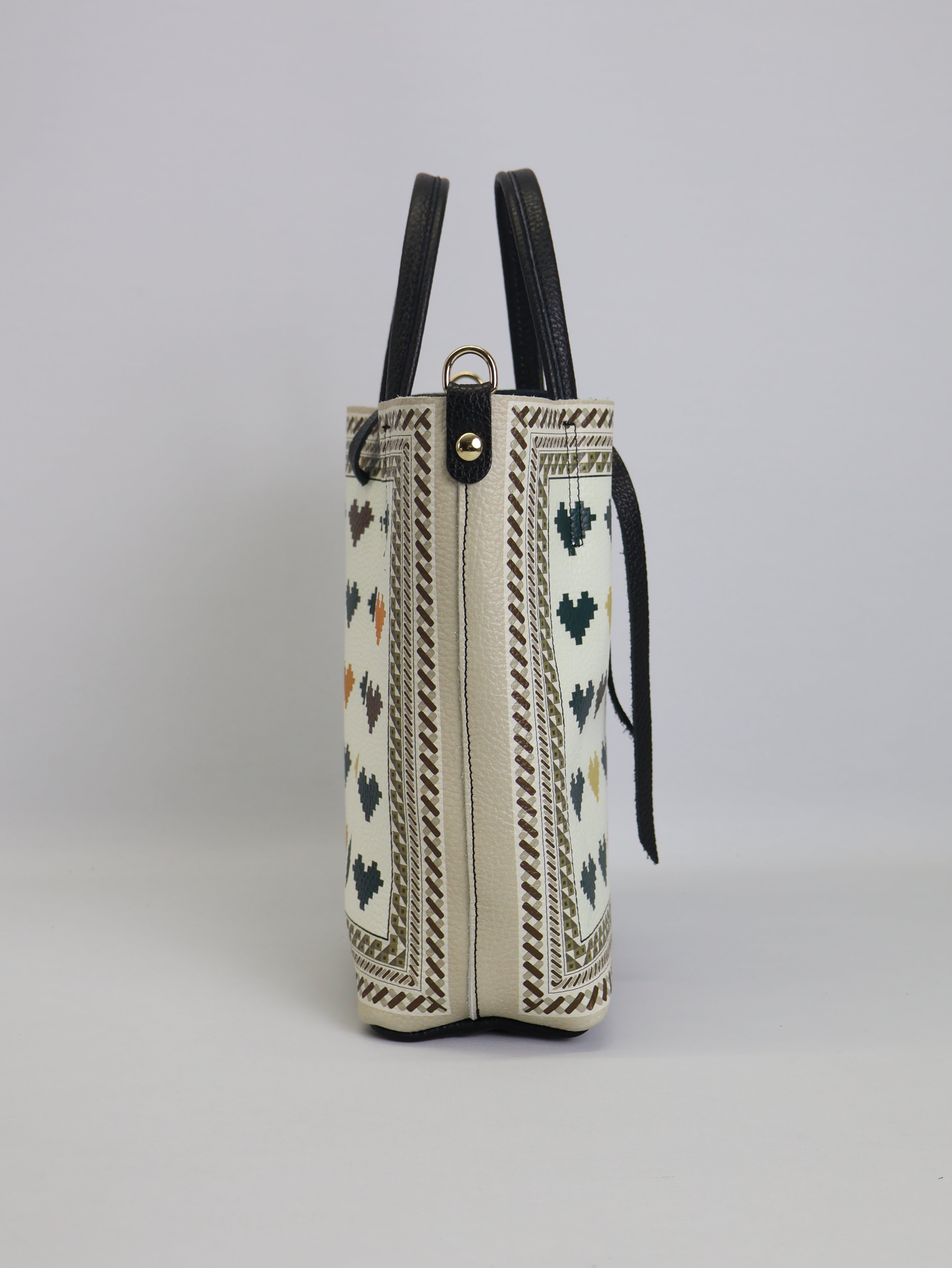 Petit sac fourre-tout « Cœurs Pixel »