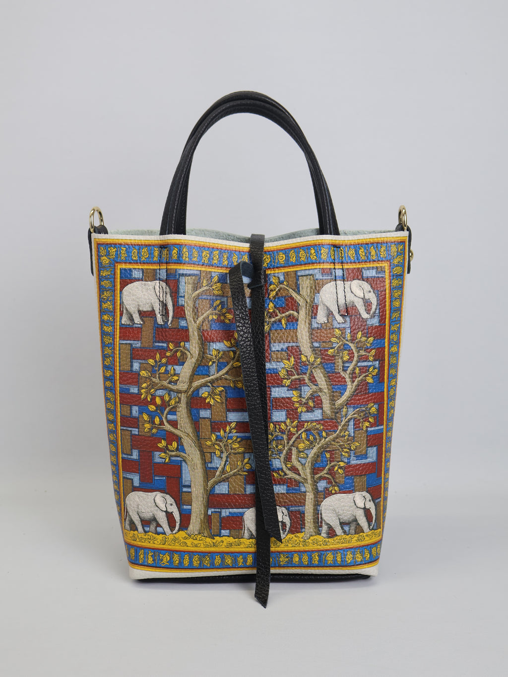 Piccola borsa tote "Elefanti"