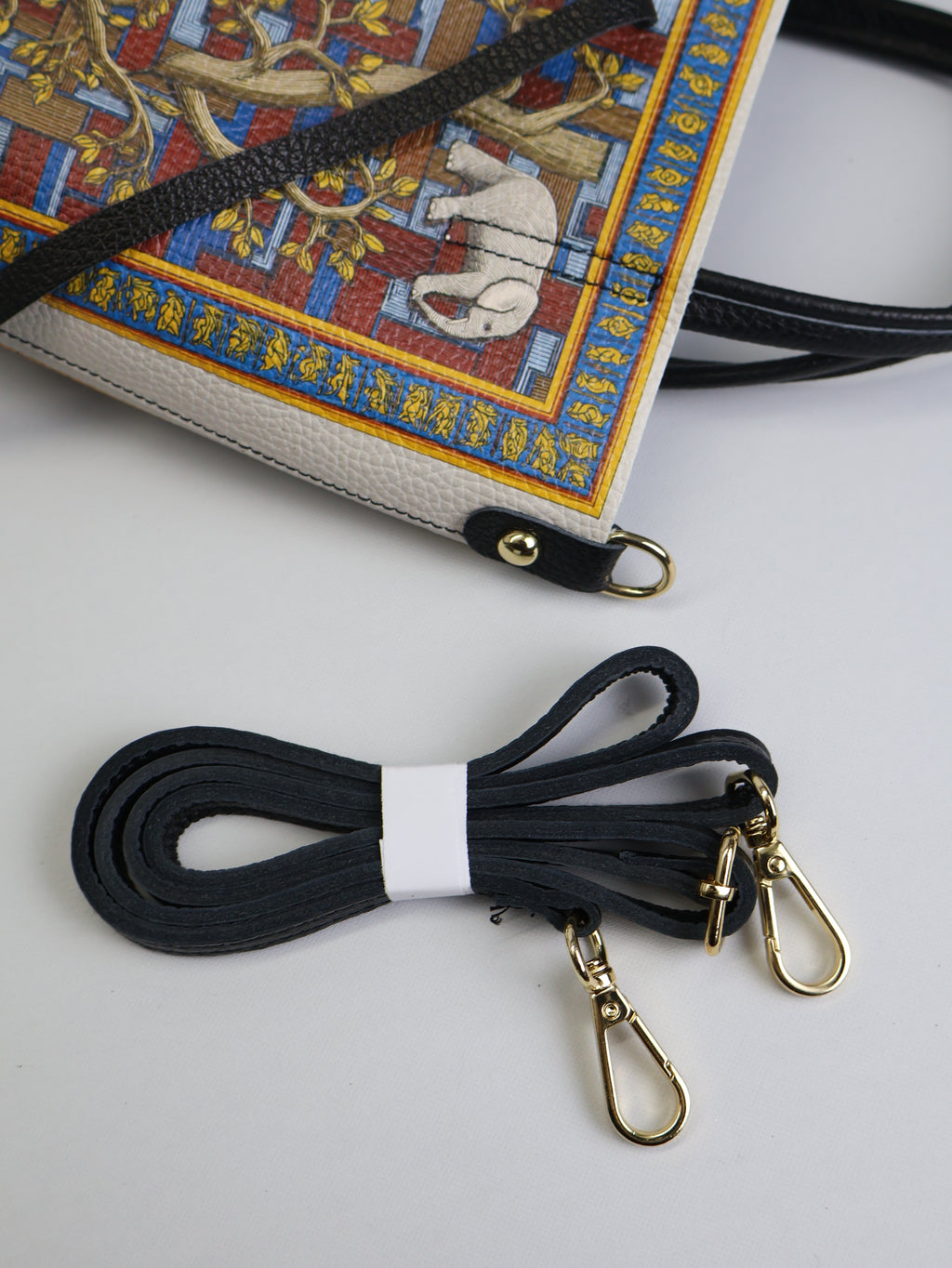 Piccola borsa tote "Elefanti"