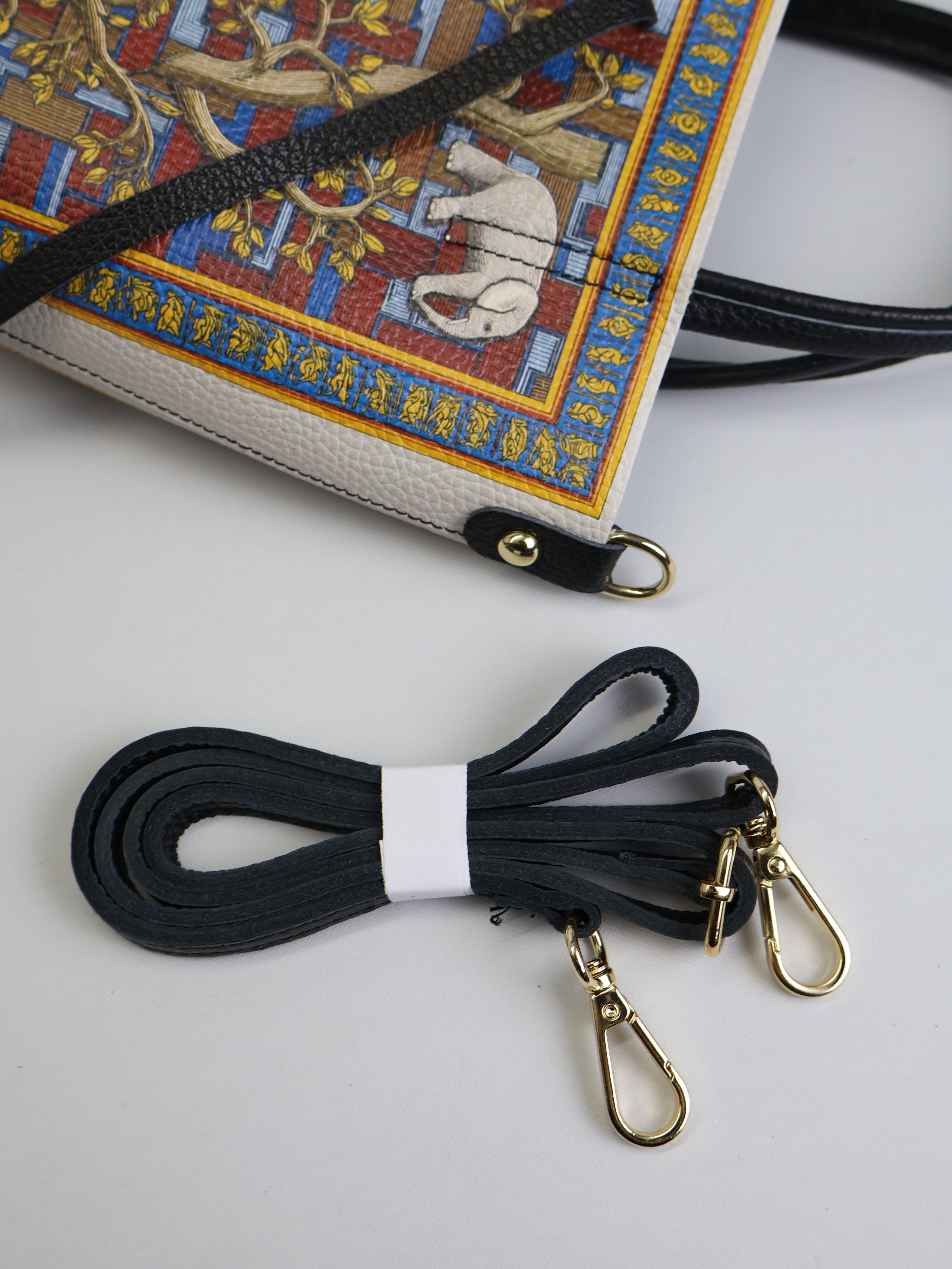 Piccola borsa tote "Elefanti"