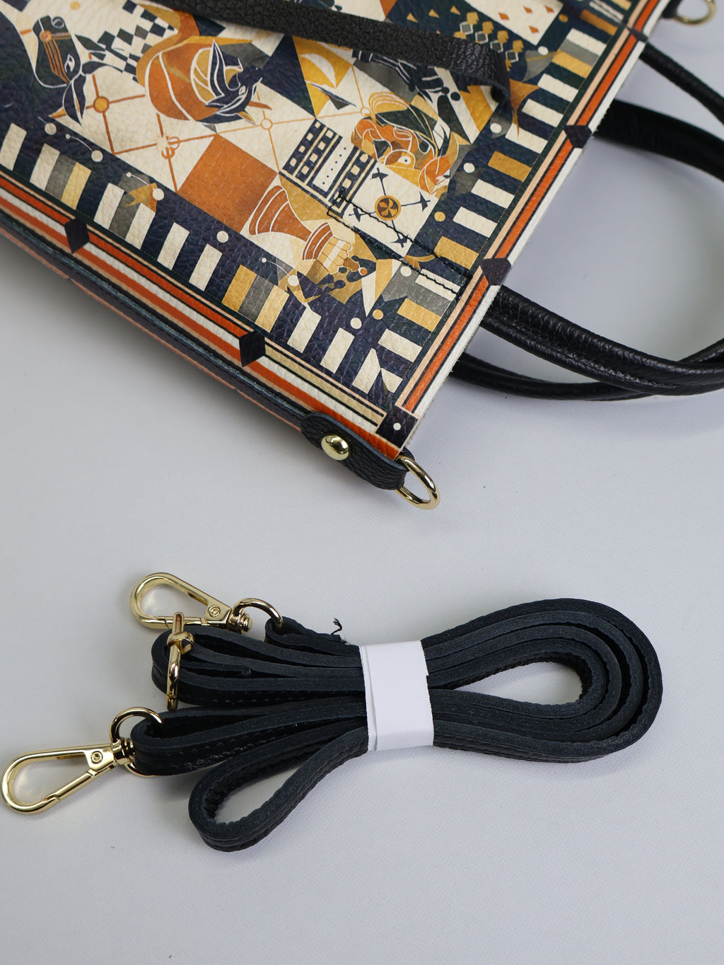 Piccola borsa tote "Scacchi"