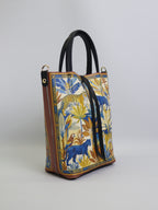 Piccola borsa tote "Feline Flora"