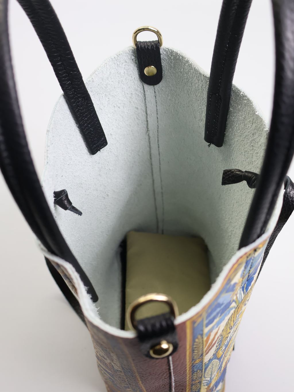 Piccola borsa tote "Feline Flora"