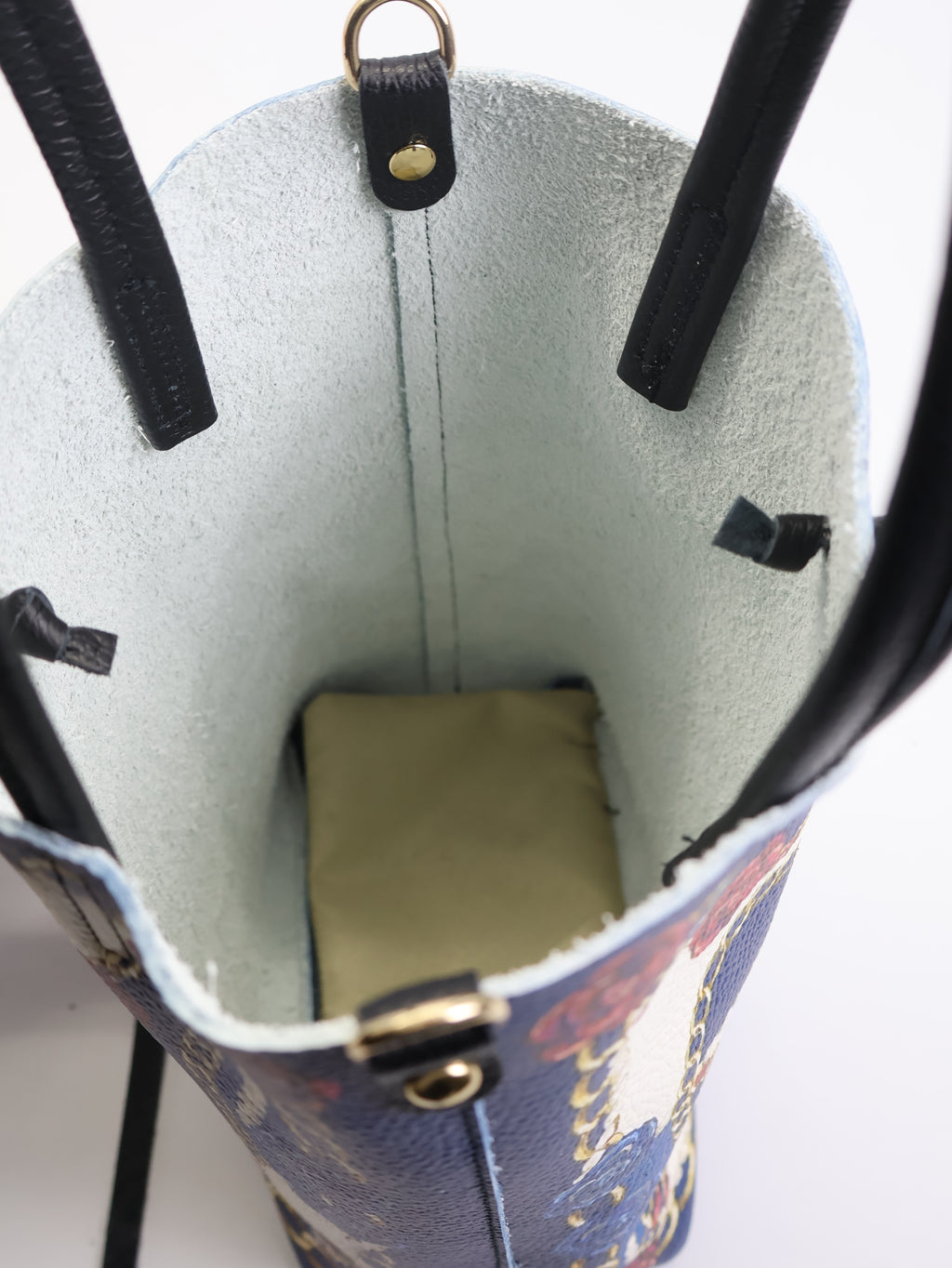 Piccola borsa tote "Chains&amp;Roses"