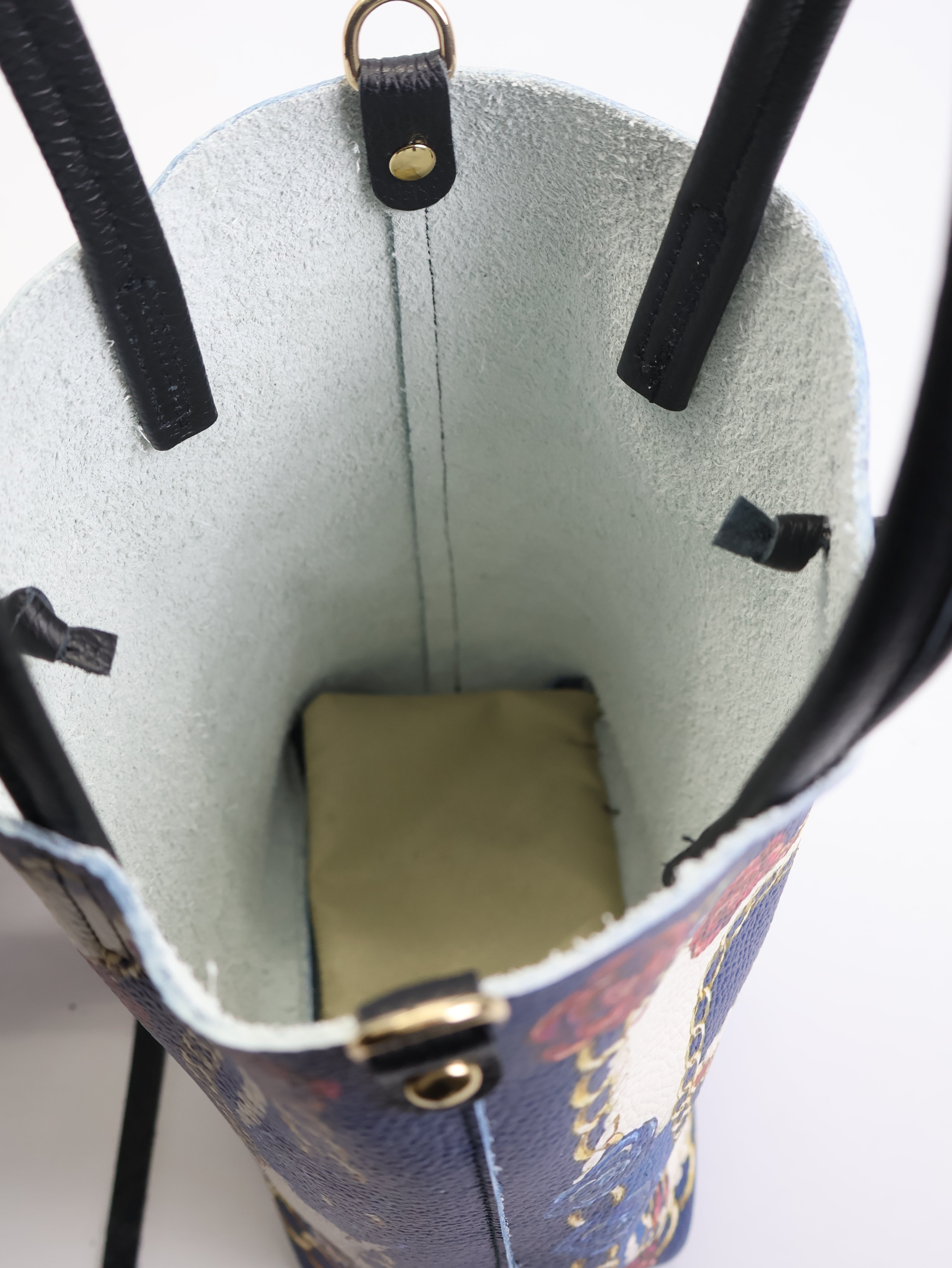 Piccola borsa tote "Chains&amp;Roses"