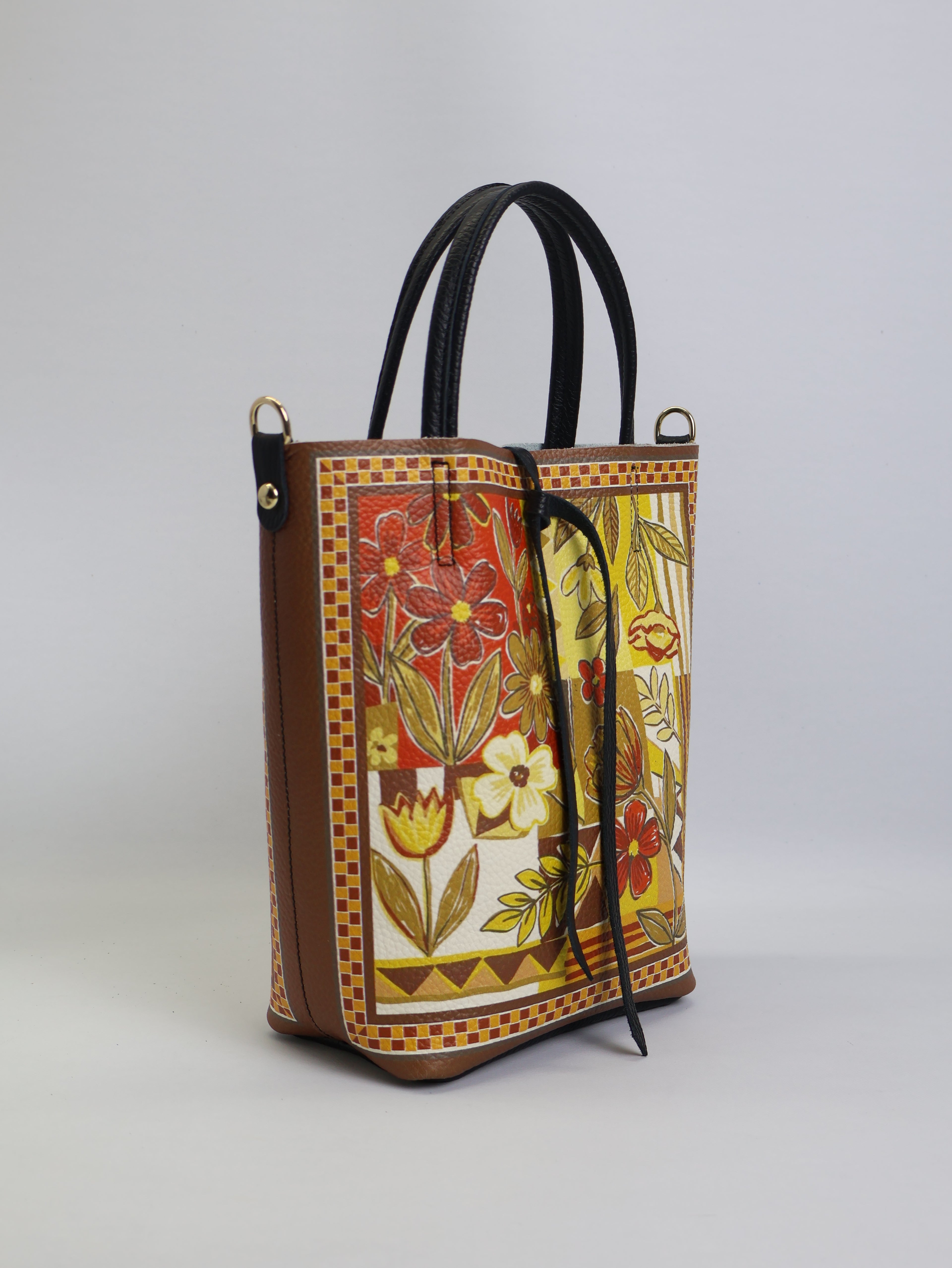 Piccola borsa tote "Fiori"