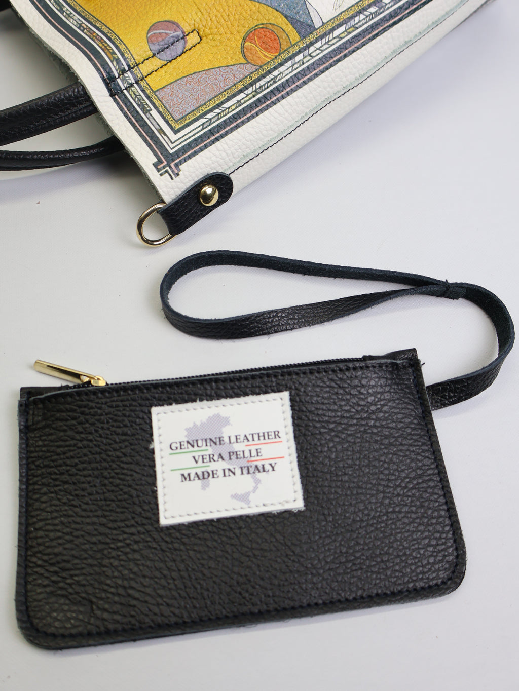 Piccola borsa tote "SOLAR HORSES"