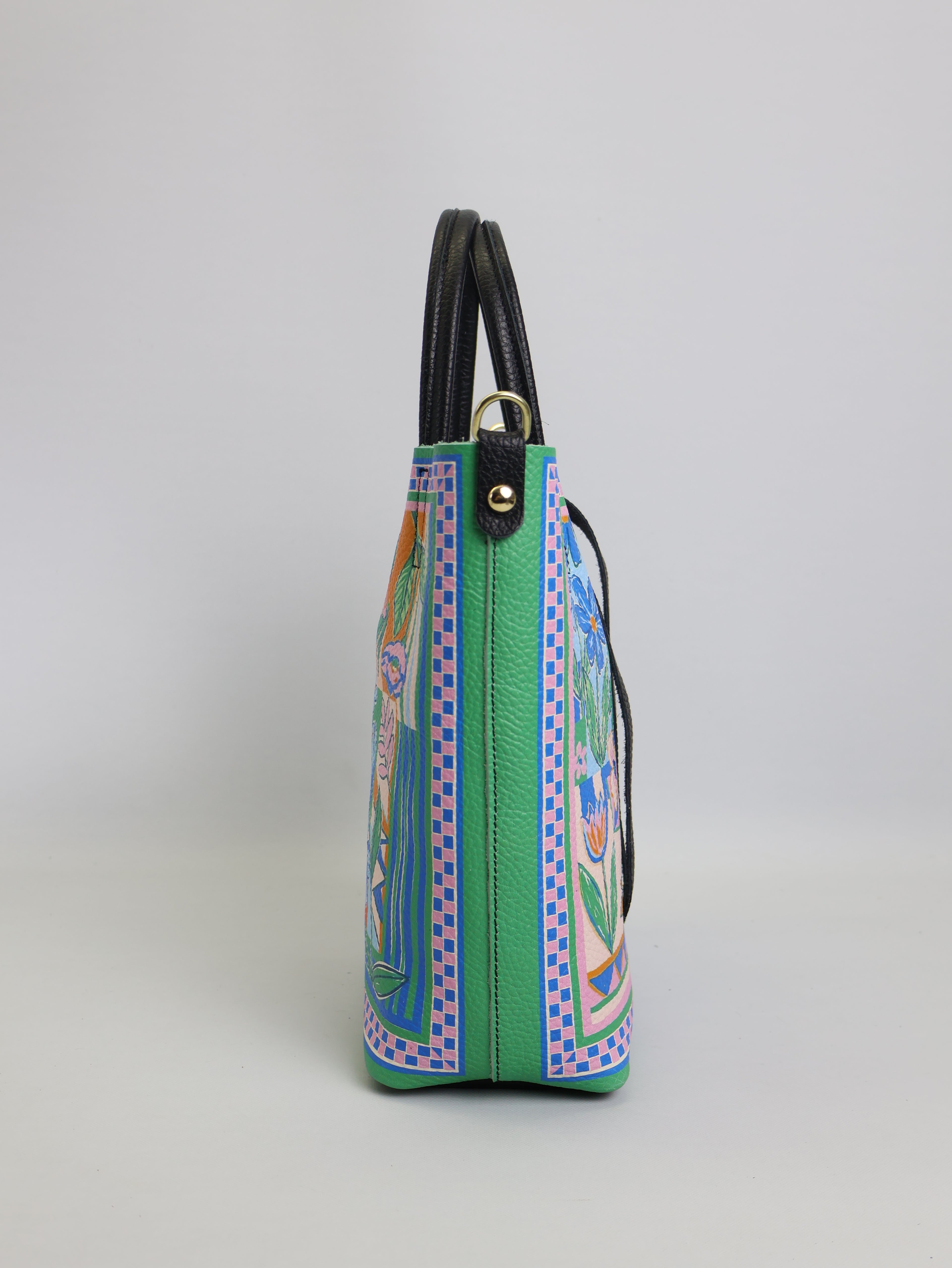 Piccola borsa tote "Fiori"