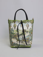 Piccola borsa tote "Scimmie e banane"