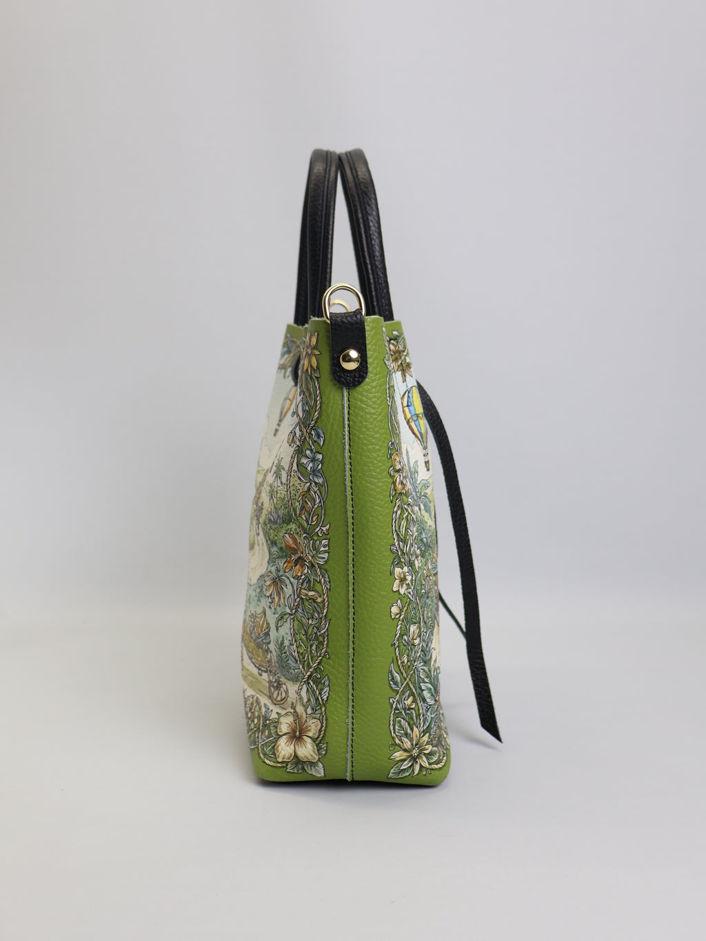 Piccola borsa tote "Scimmie e banane"