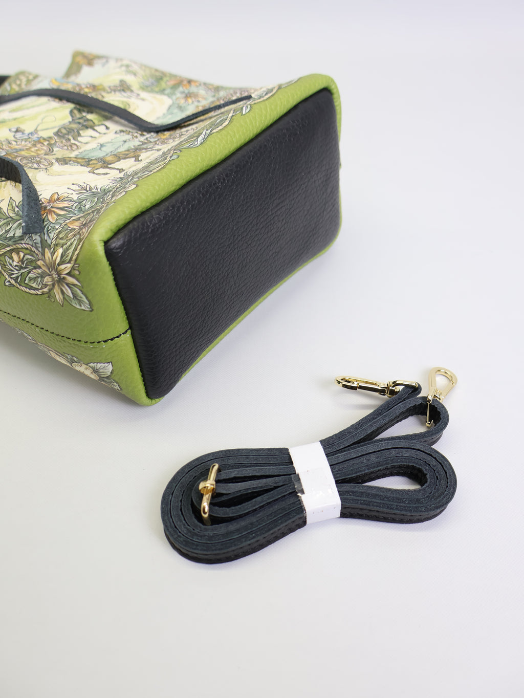 Piccola borsa tote "Scimmie e banane"