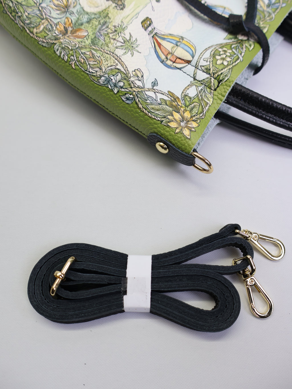 Piccola borsa tote "Scimmie e banane"