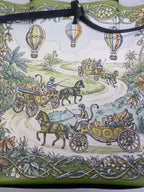 Piccola borsa tote "Scimmie e banane"