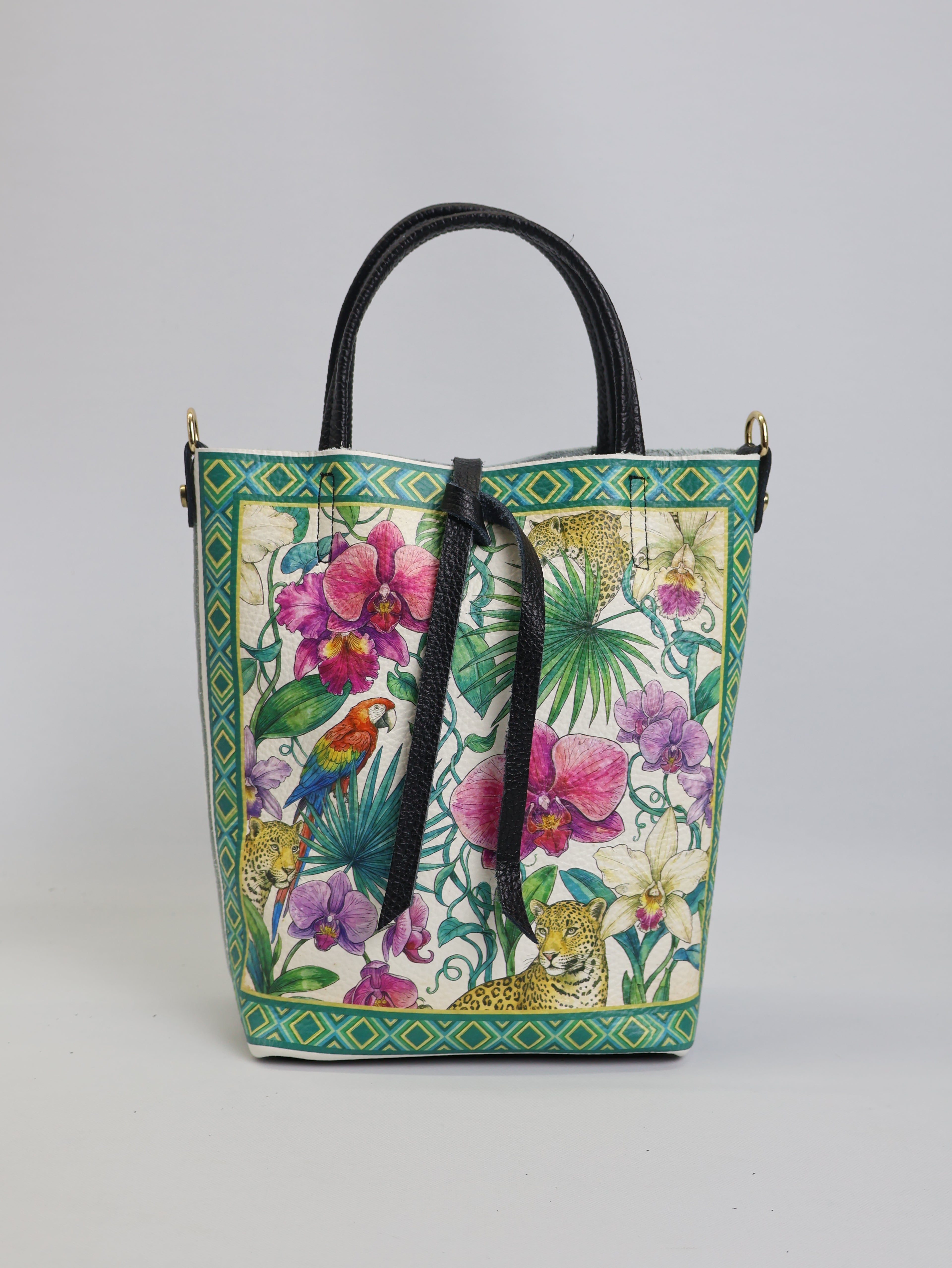 Small Tote Bag "Orchids & Wilds"