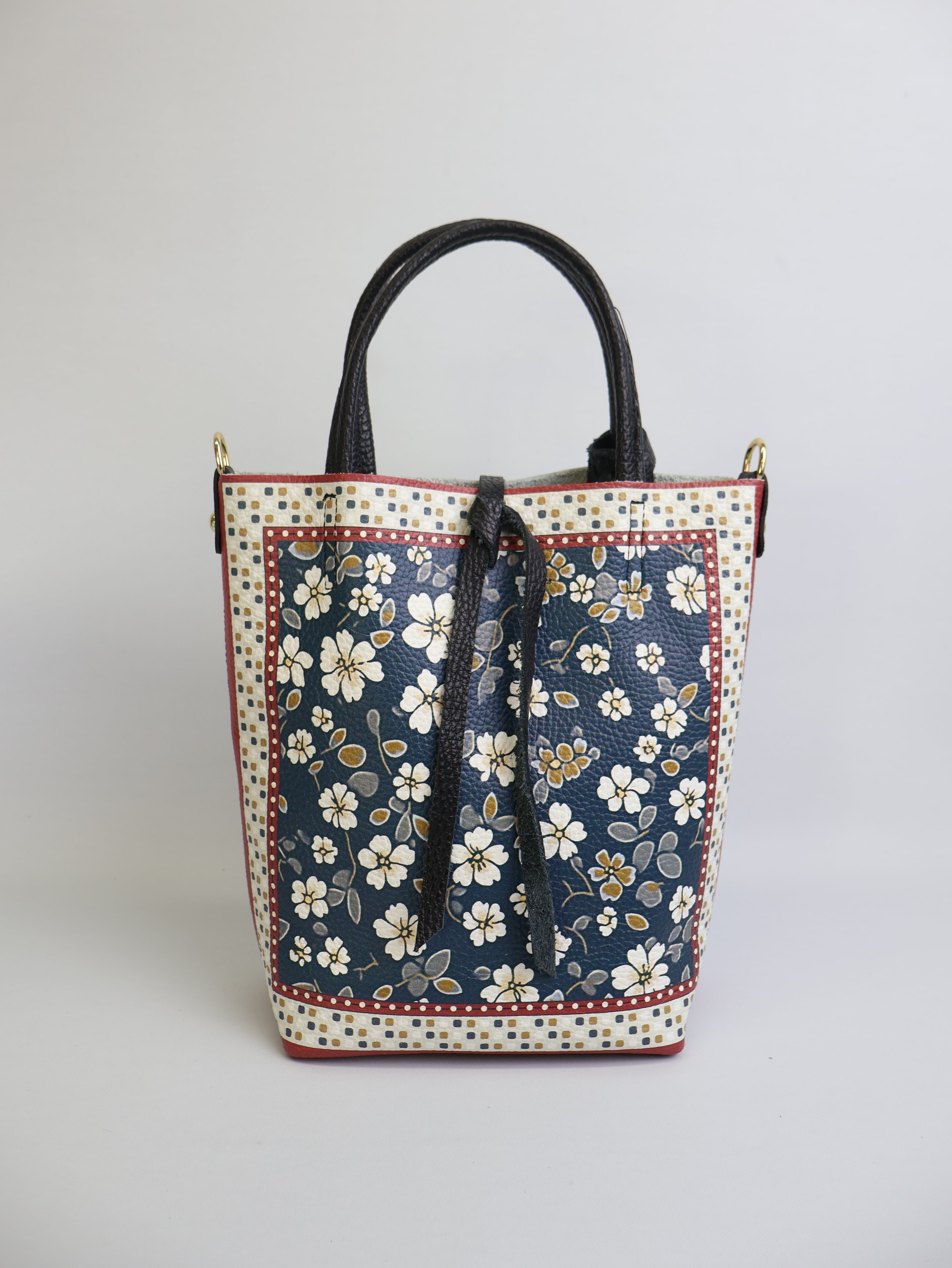 Small Tote Bag "Midnight Mosaic Garden"