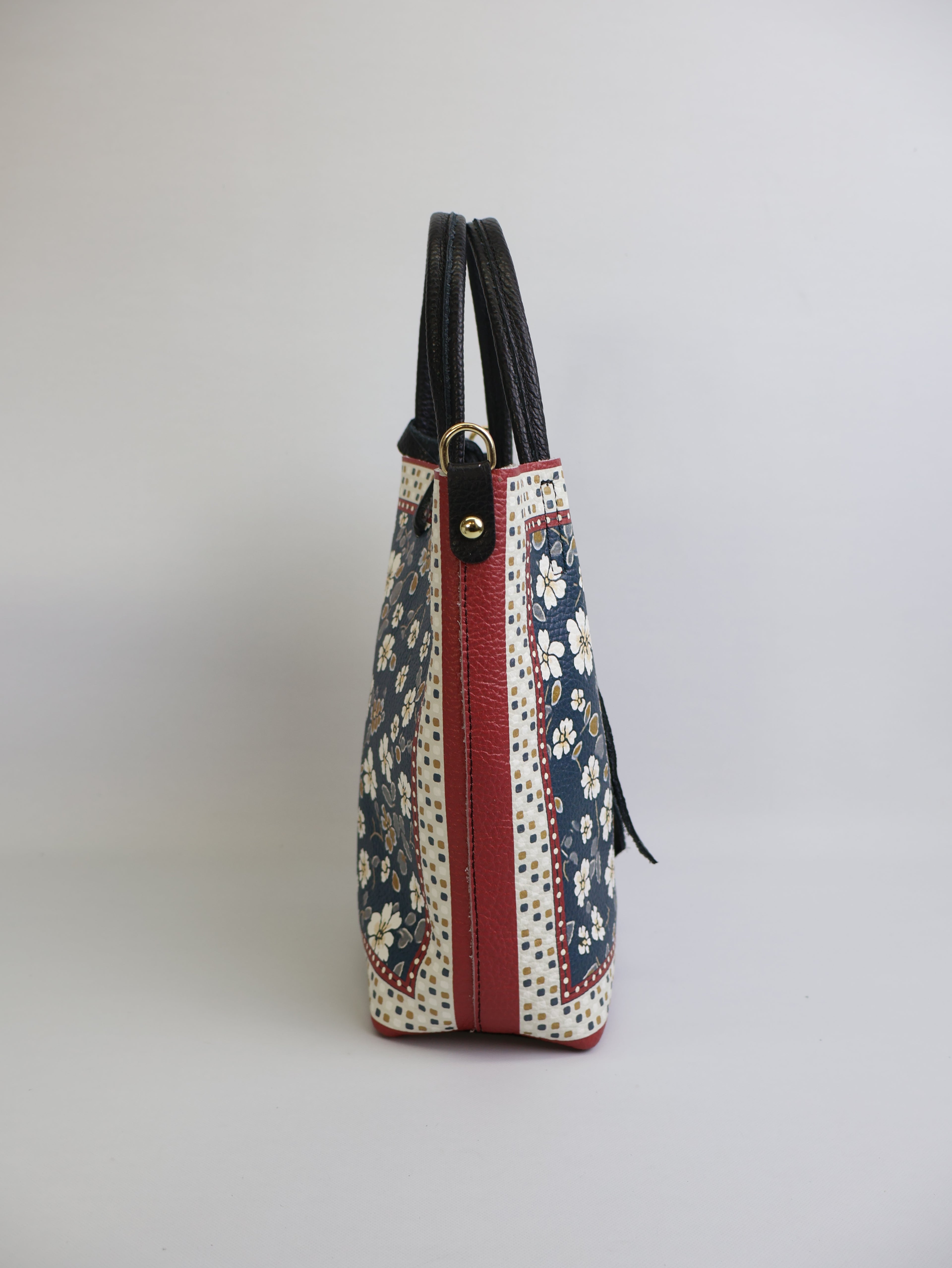 Small Tote Bag "Midnight Mosaic Garden"