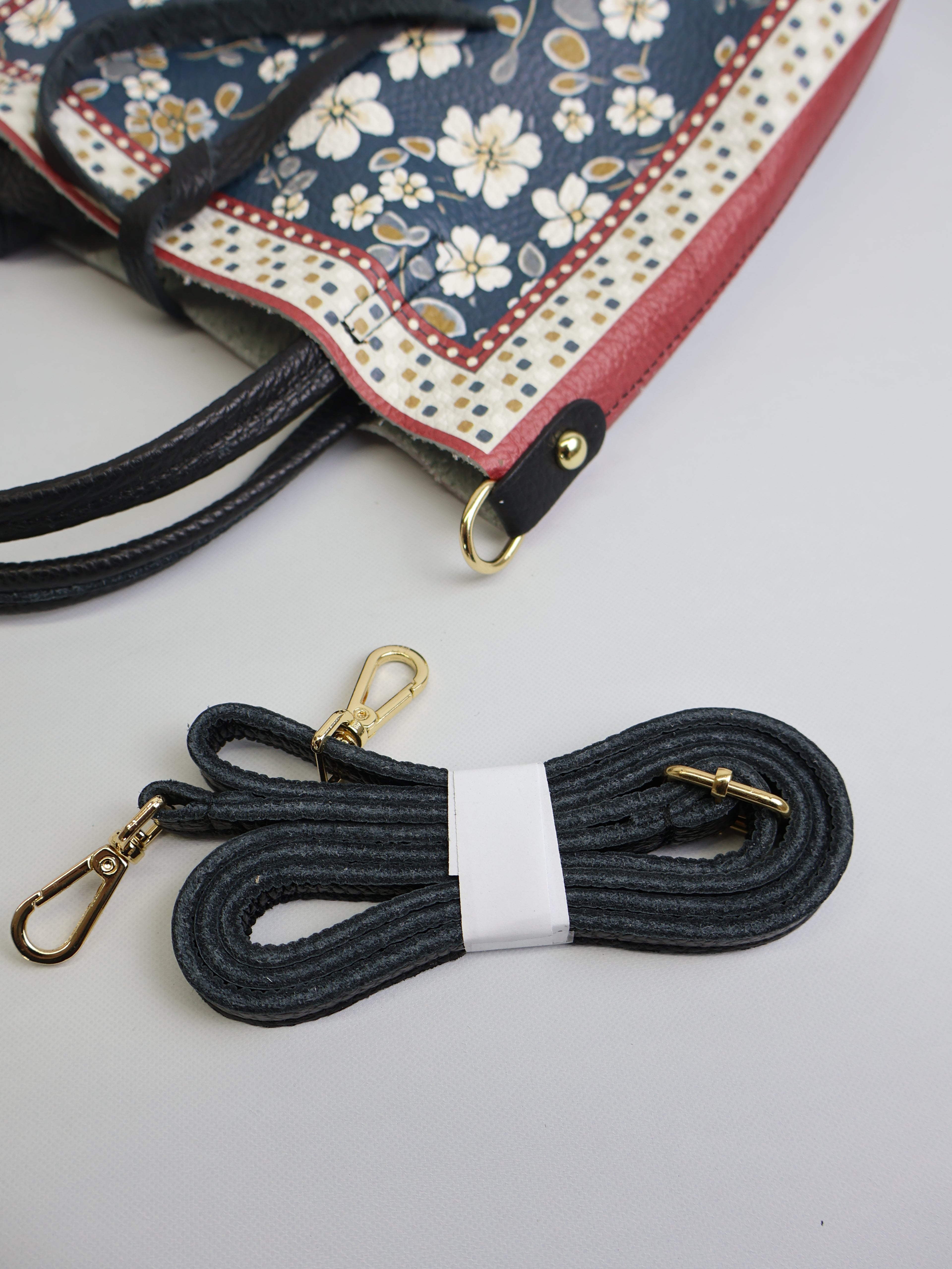 Small Tote Bag "Midnight Mosaic Garden"