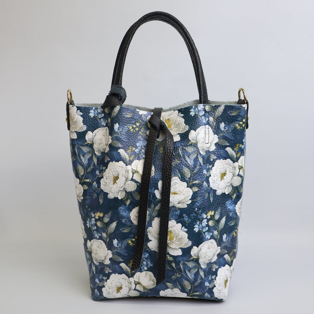 Piccola Tote Bag - Midnight Peonies
