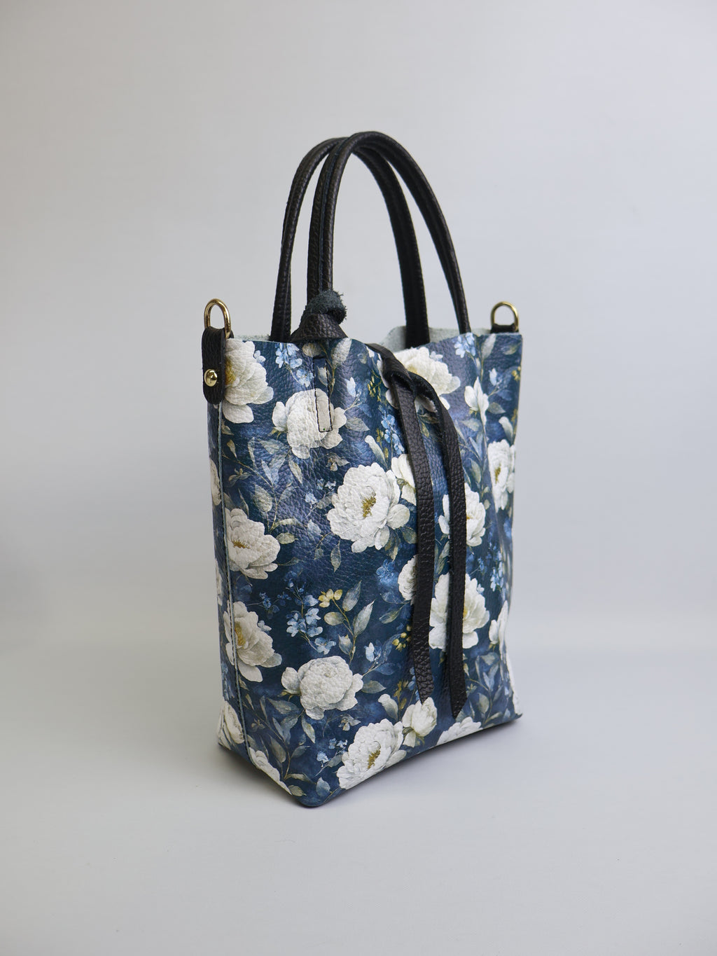Piccola Tote Bag - Midnight Peonies