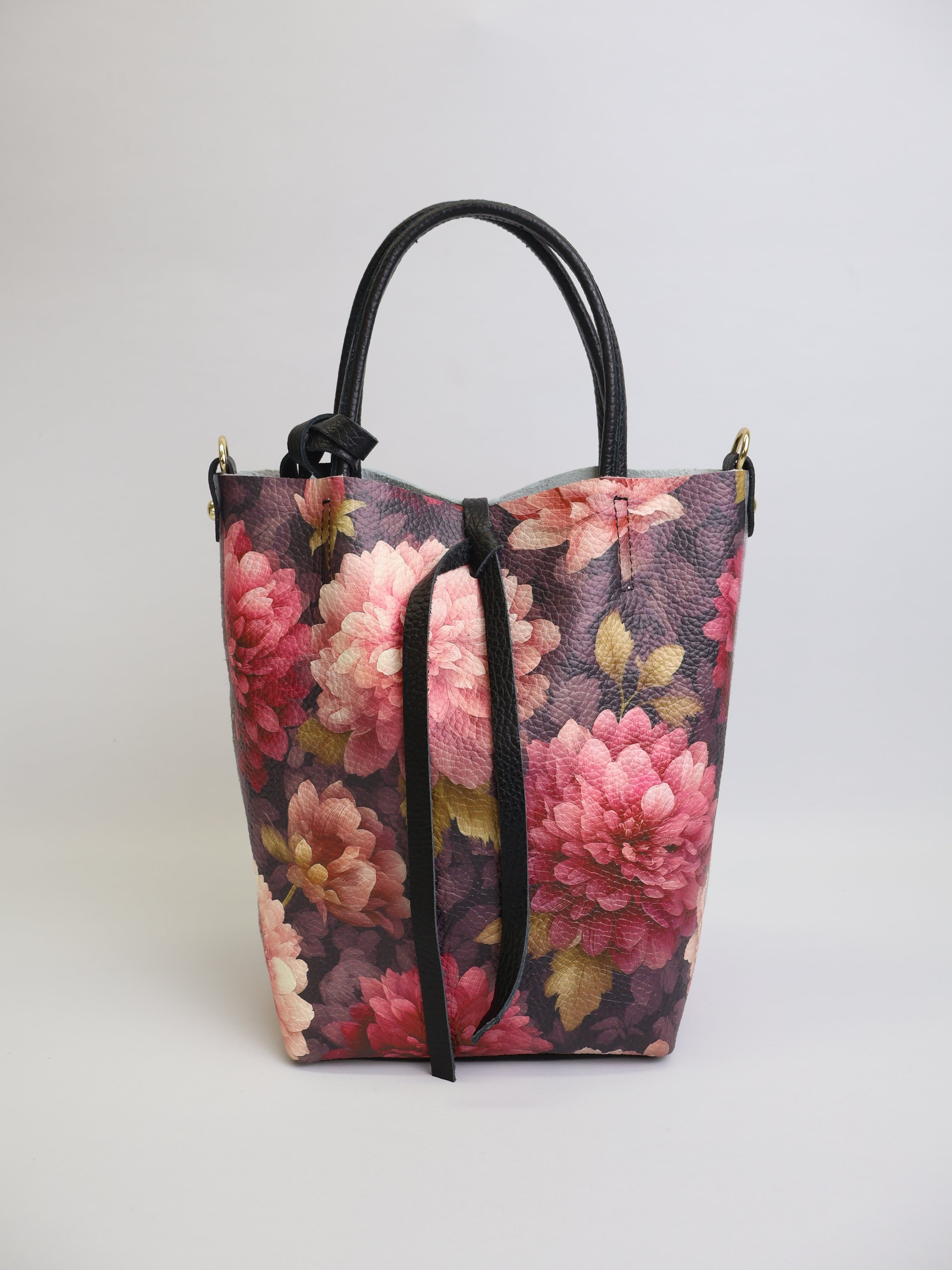 Piccola Tote Bag "Mulberry Dahlia"
