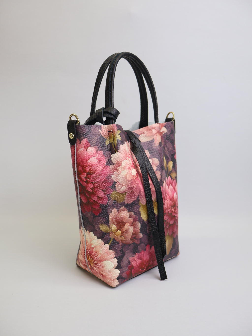 "Mulberry Dahlia" Small Tote Bag