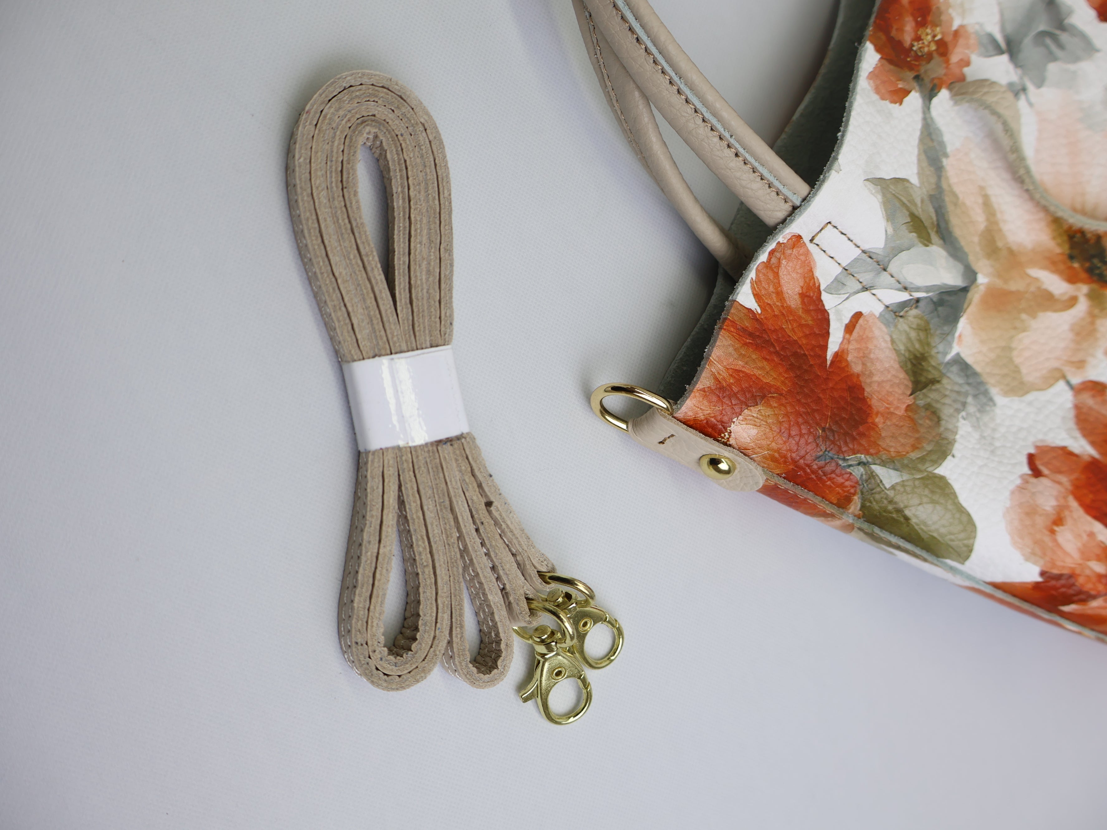 Piccola Tote Bag "Sanguine & Slate"