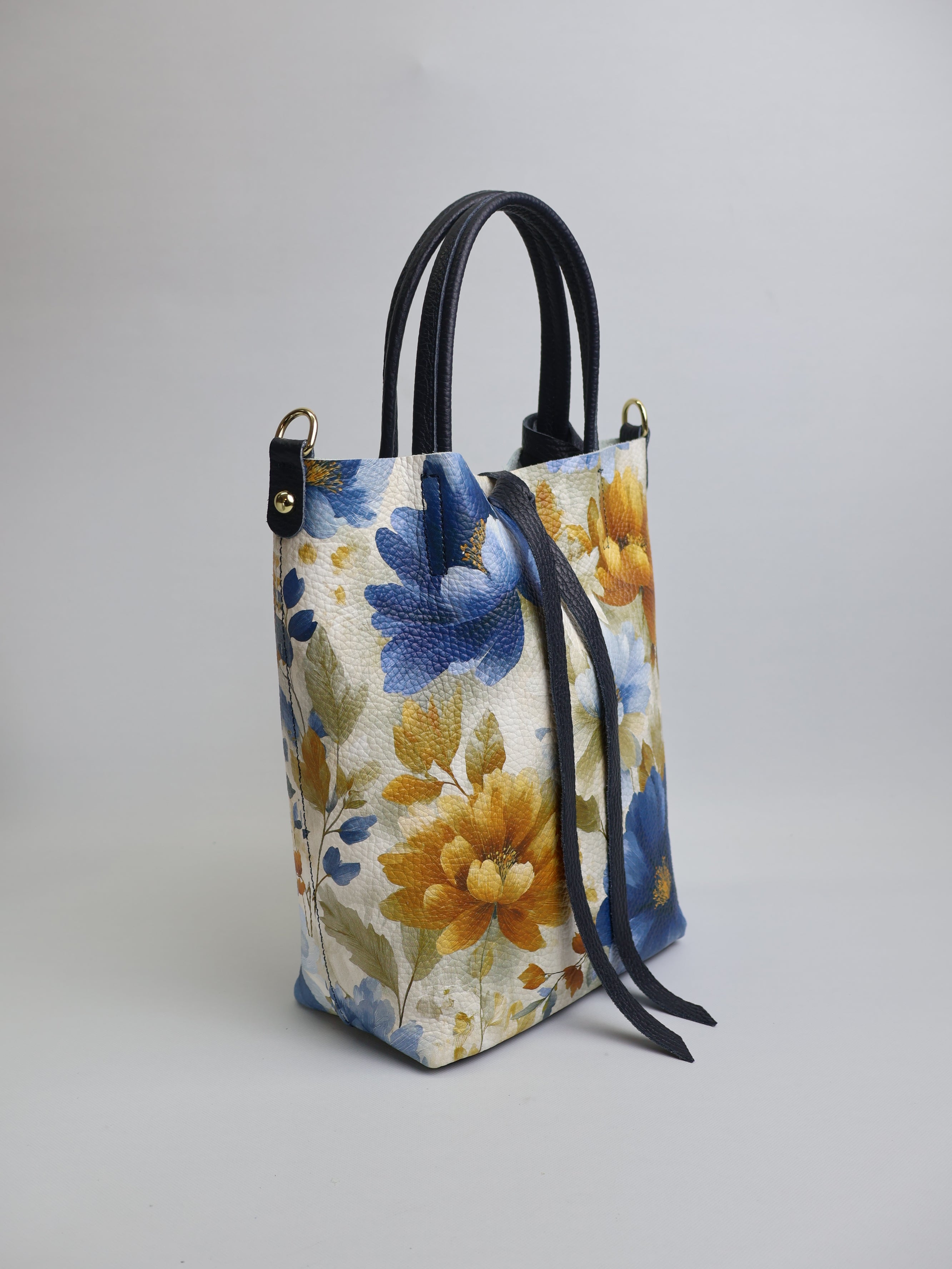 Small "Amber Bloom" Tote Bag