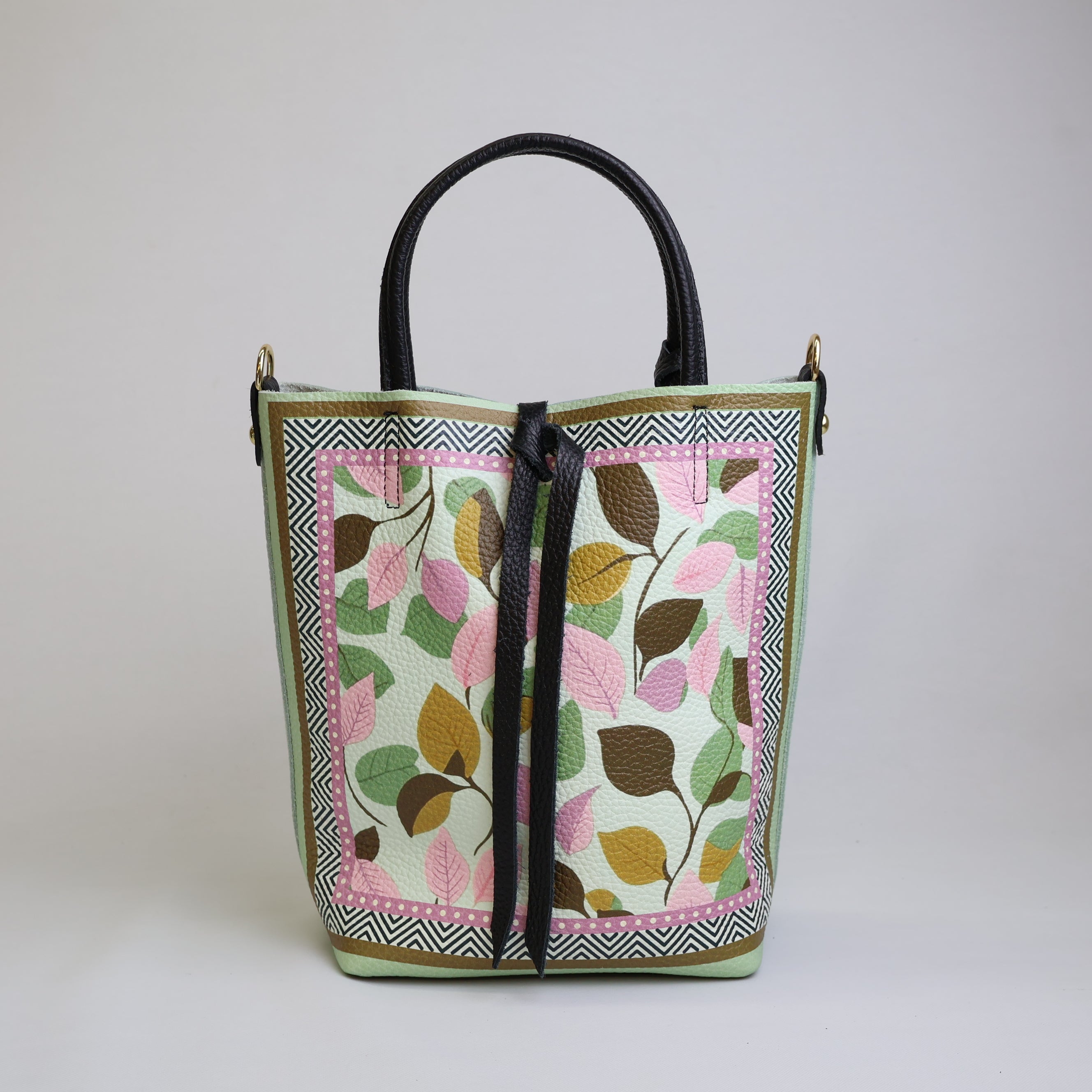 Piccola Tote Bag "Bosco di Foglie