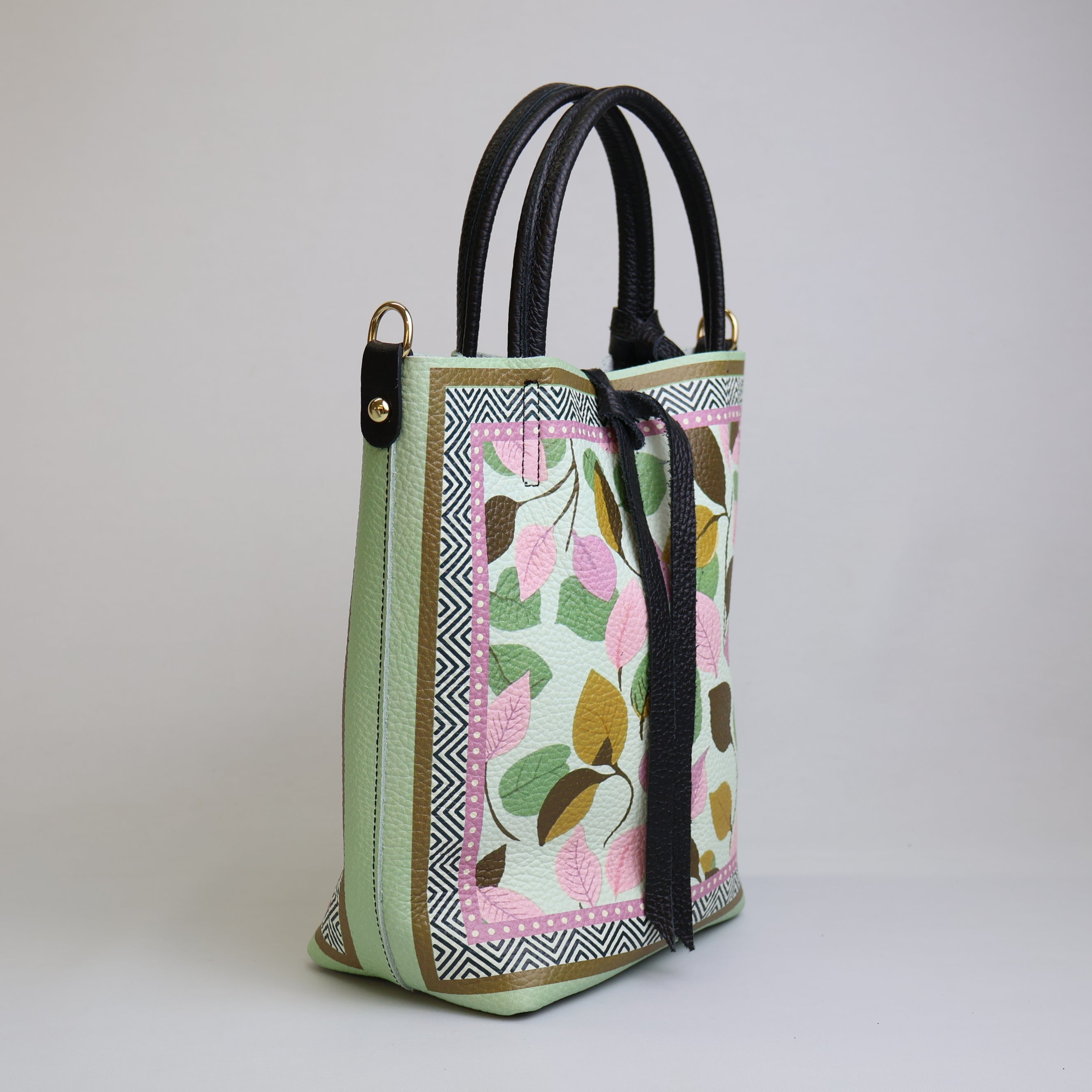 Piccola Tote Bag "Bosco di Foglie