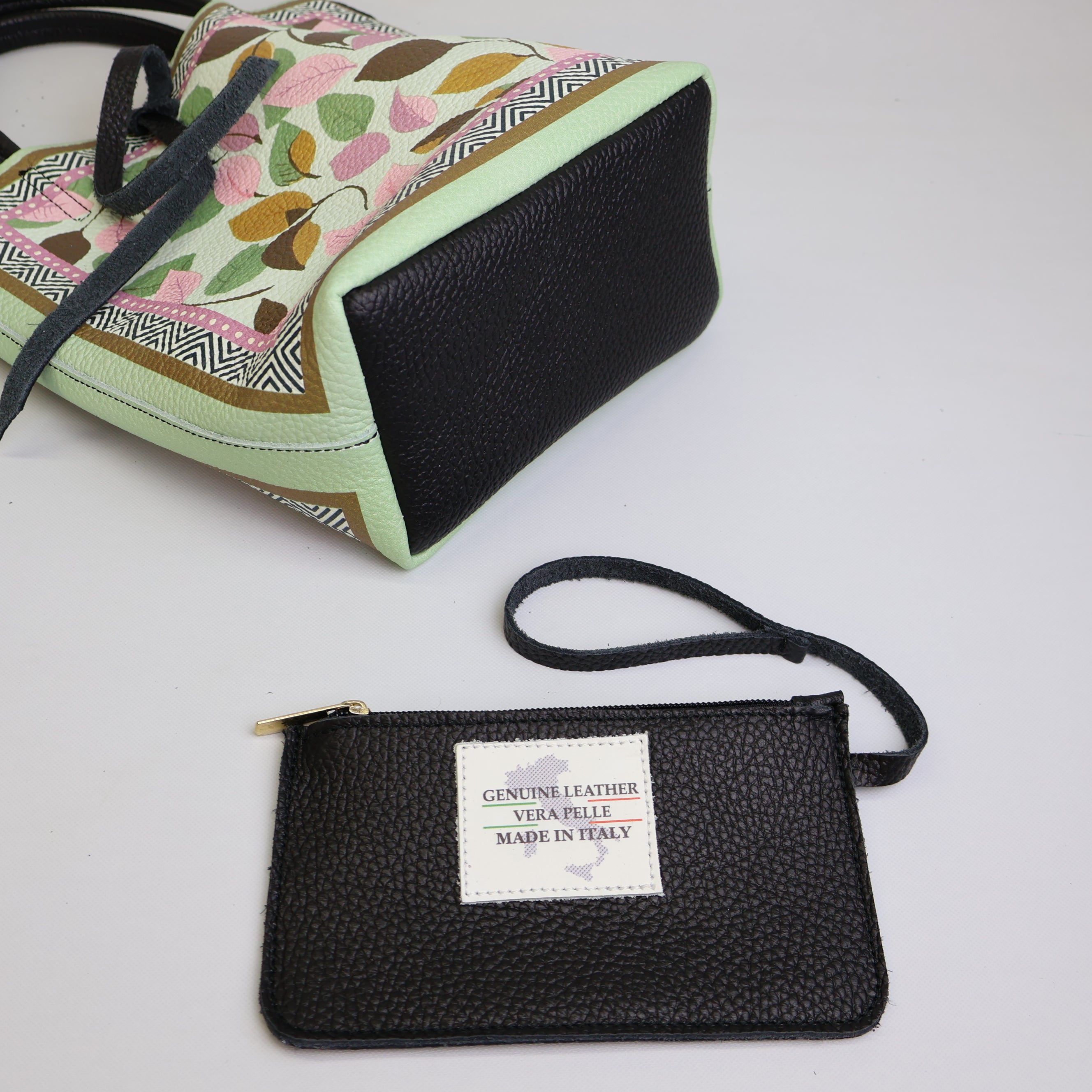 Piccola Tote Bag "Bosco di Foglie