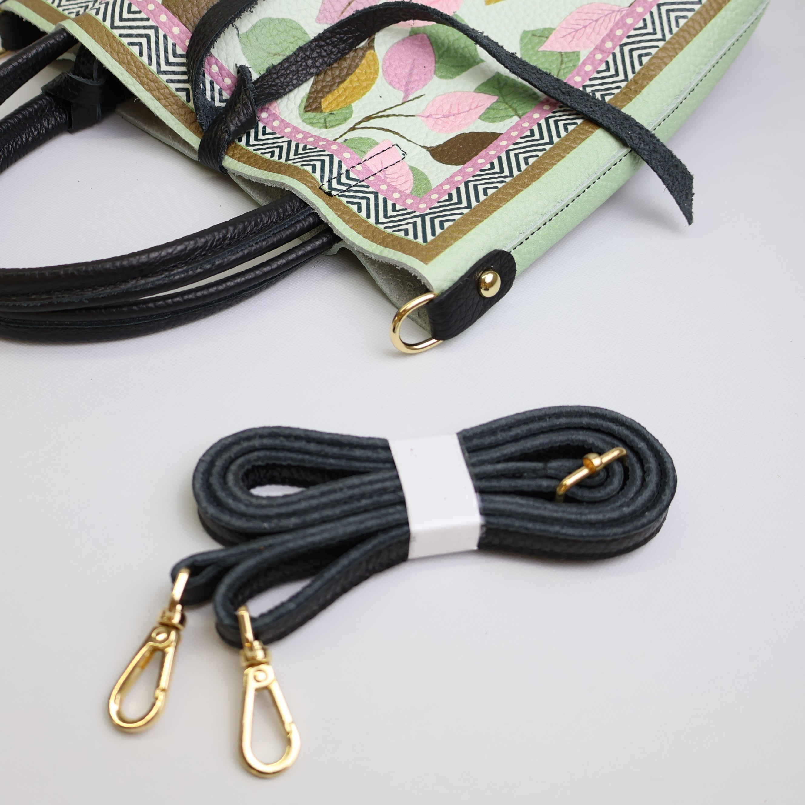 Piccola Tote Bag "Bosco di Foglie