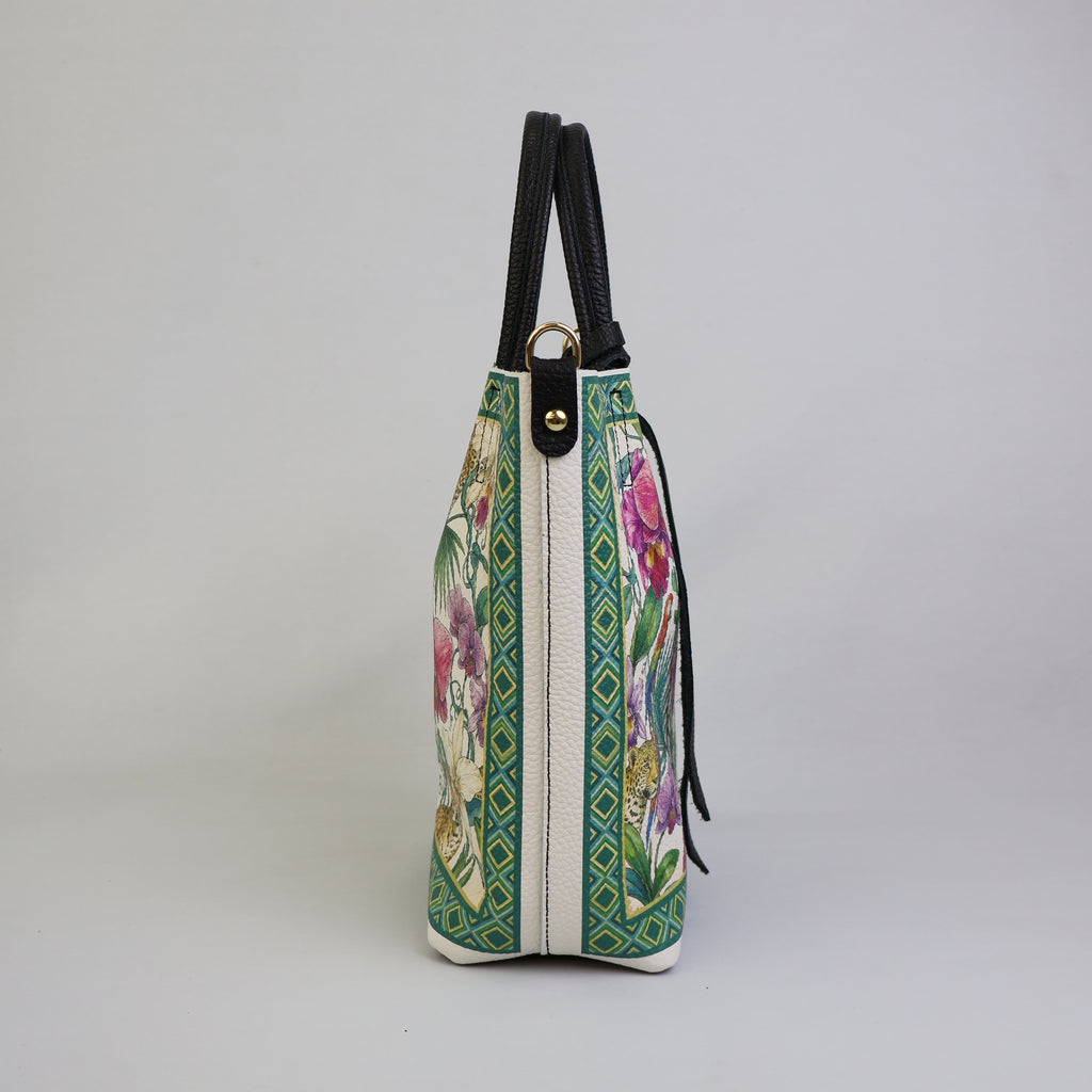 Petit sac cabas - Orchidées et fleurs sauvages