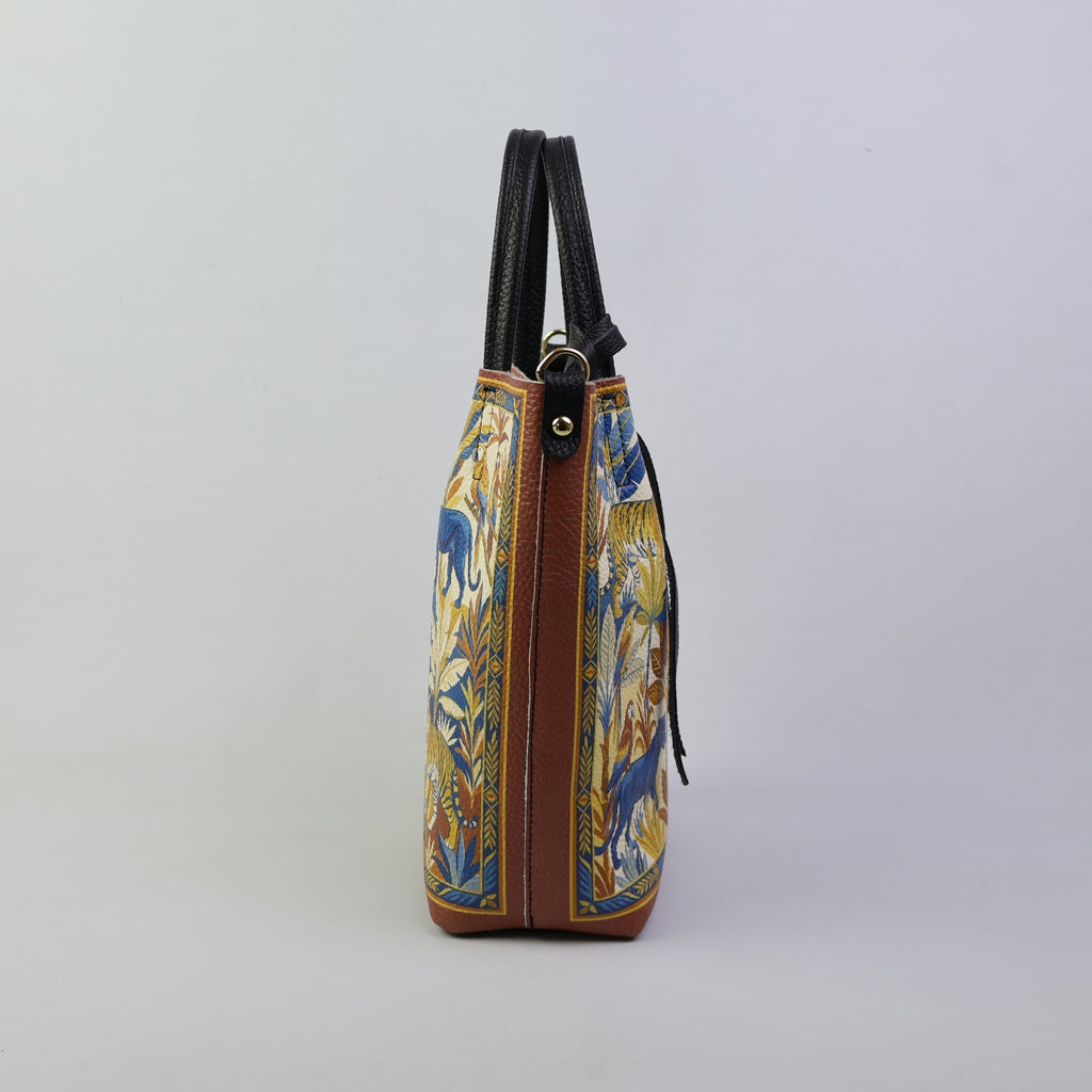 Small Tote Bag - Feline Flora