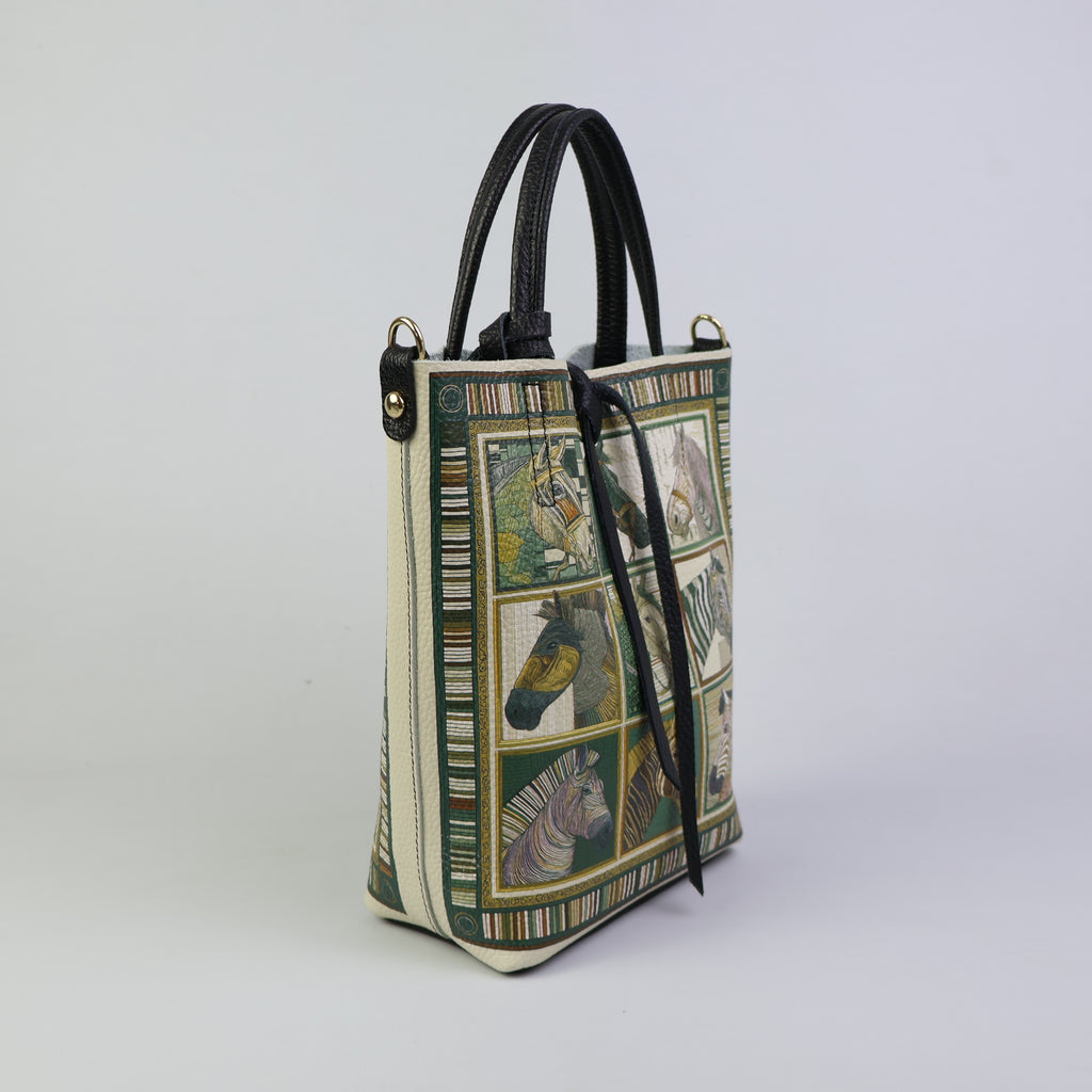 Small Tote Bag - Cavalli Squares