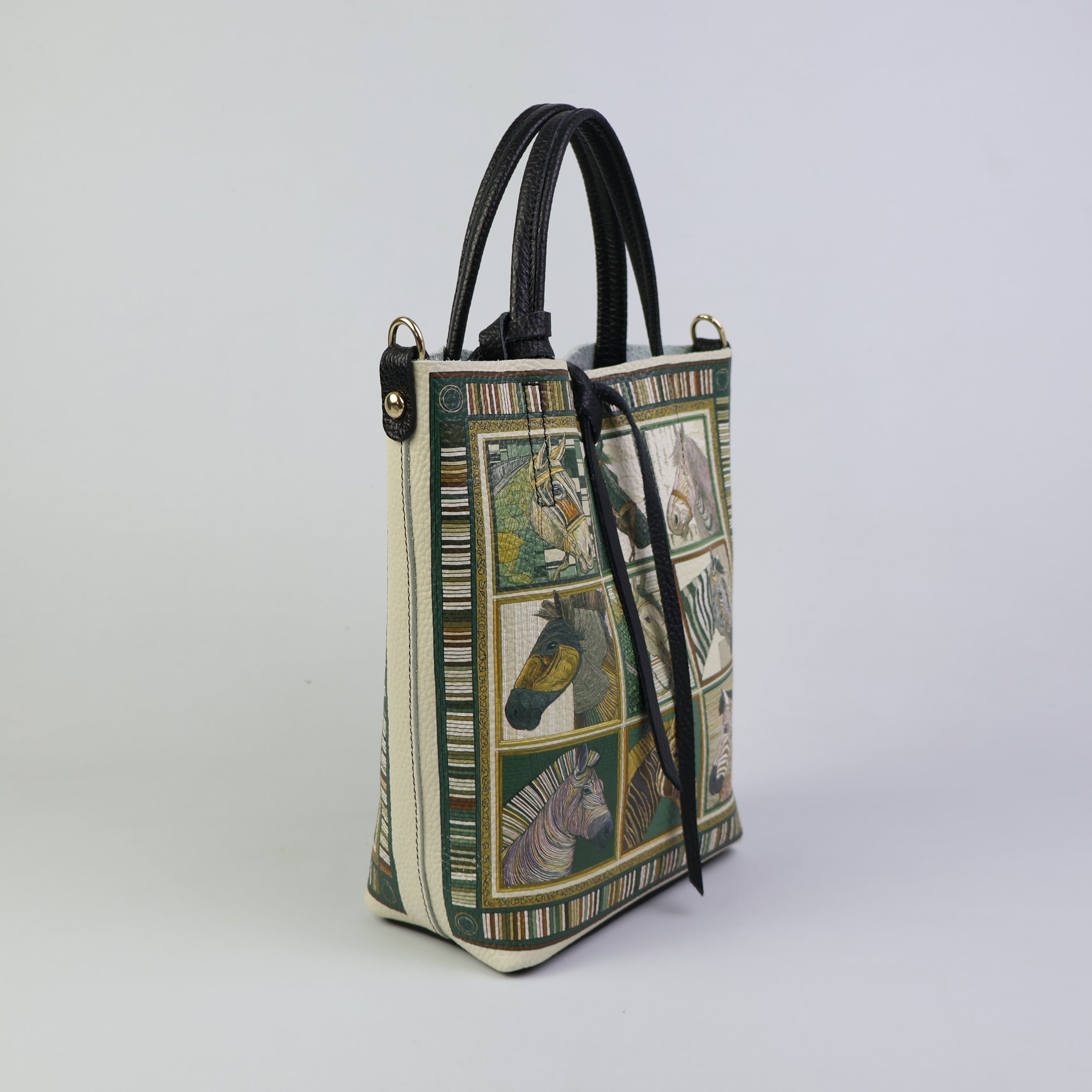 Small Tote Bag - Cavalli Squares