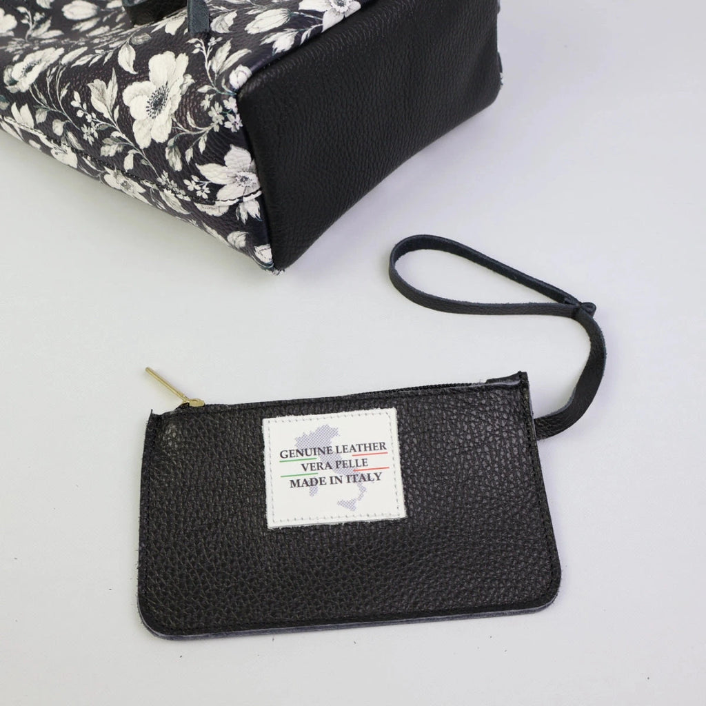 Piccola Tote Bag - Floreale Black & White