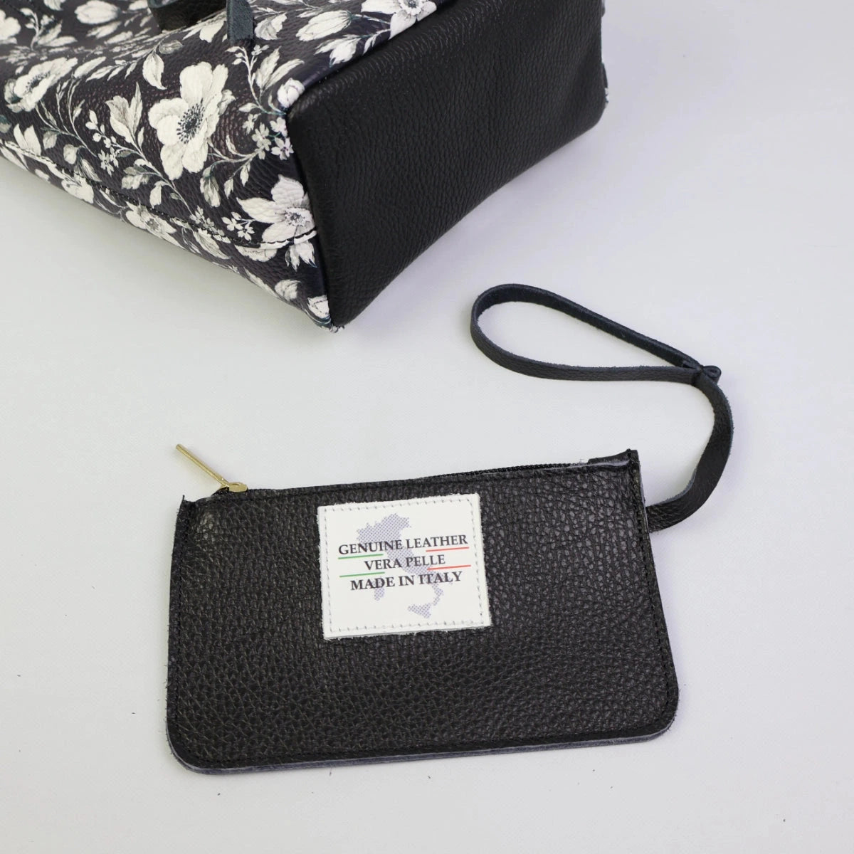 Piccola Tote Bag - Floreale Black & White